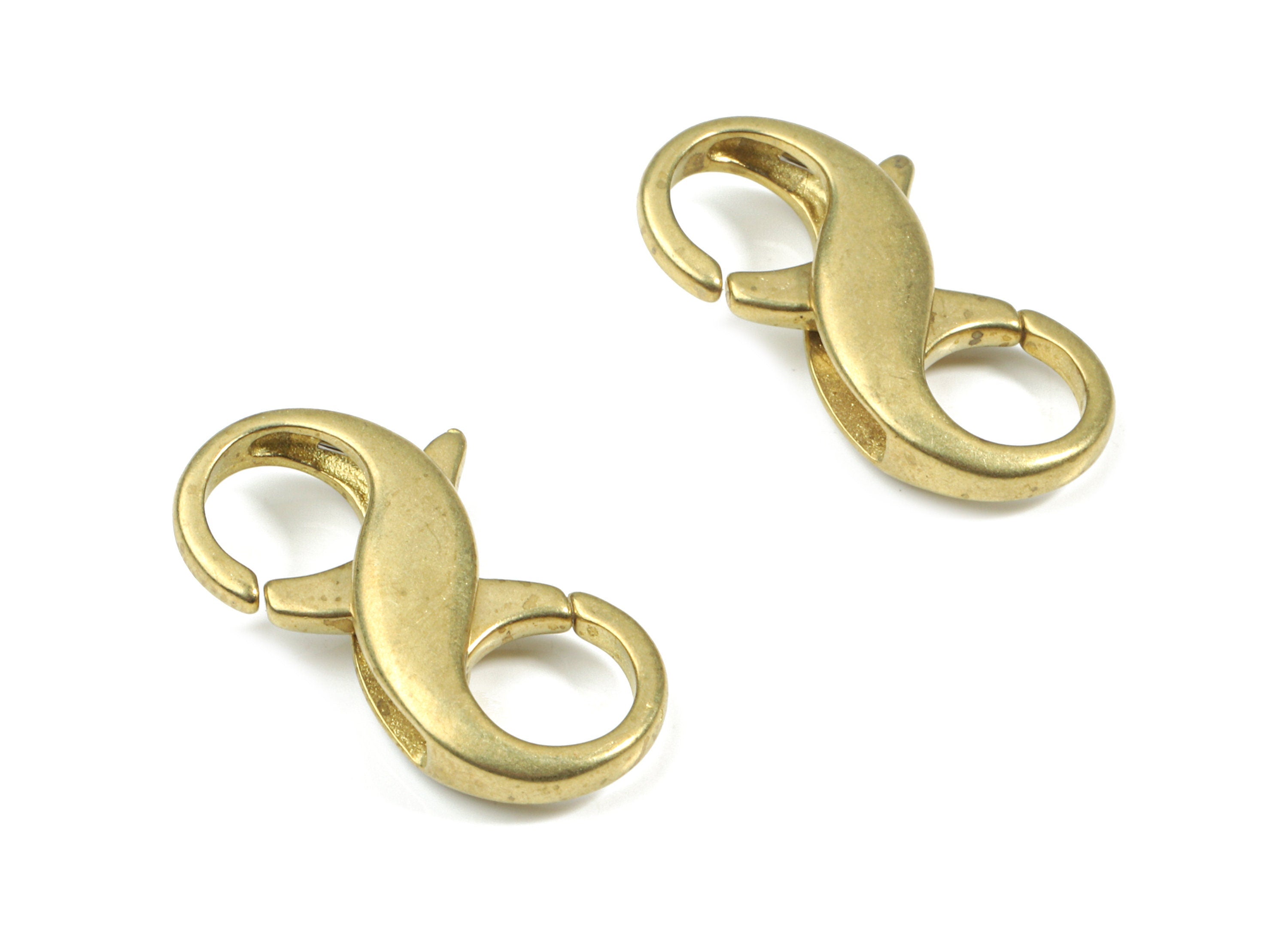 Brass Lobster Claw Clasp - Raw Brass Double Side Parrot Clasps - Lobster Clasps - Jewelry Supplies - 23.05x12.48x4.88mm - PP3131 - DOMEDBAZAAR