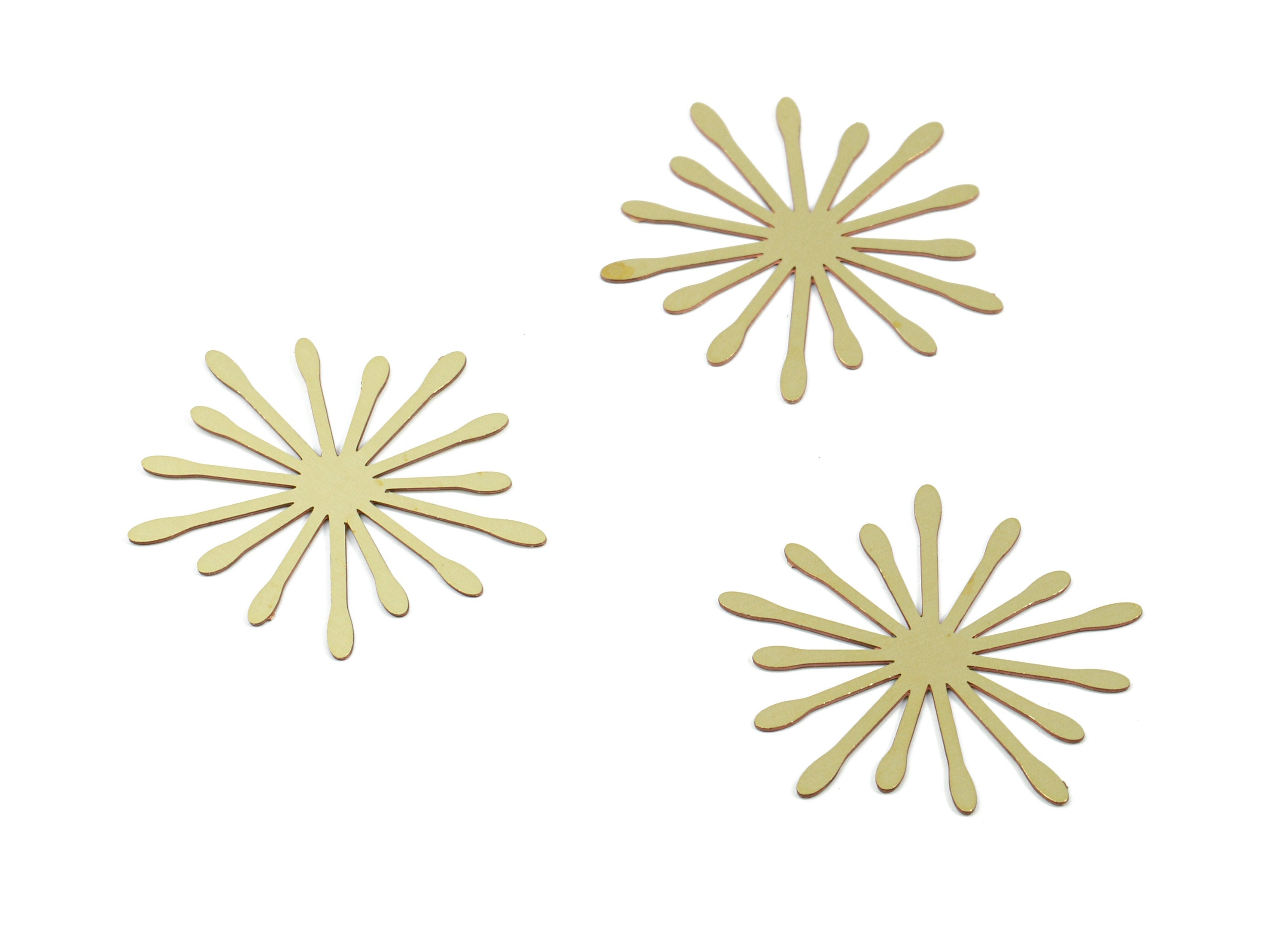 Brass Sun Blank - Raw Brass Sun Blank - Brass Stamping Tag - Brass Blank Findings - Jewelry Supplies - 21.1x21.3x0.33mm - JJC10163 - DOMEDBAZAAR