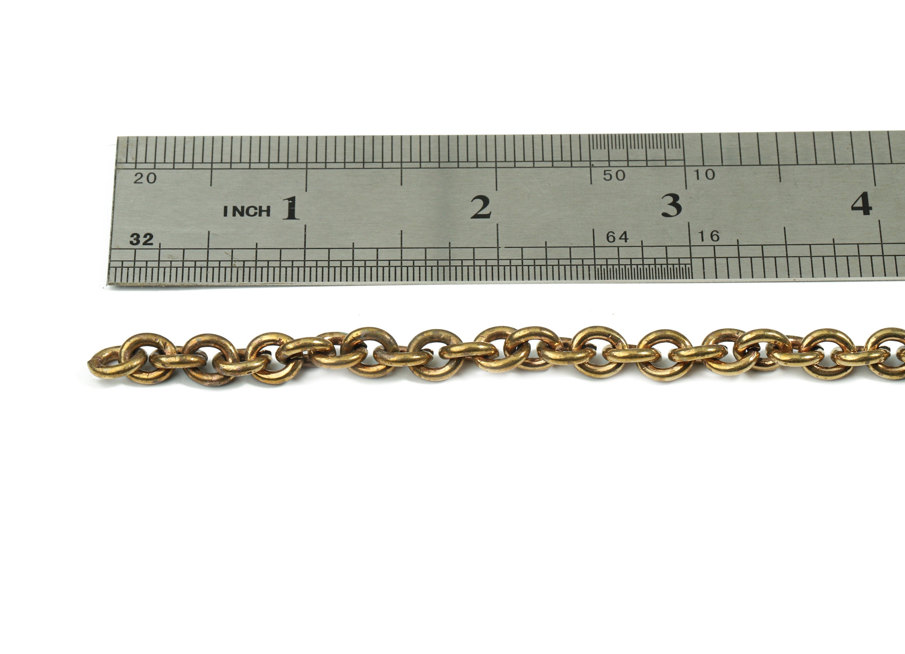 Brass Big Cable Chain - Raw Brass Round link Cable Chain -  For Necklace Bracelet Jewelry Making 0.31&quot; x 0.26&quot; x 0.07&quot; CC1169 - DOMEDBAZAAR