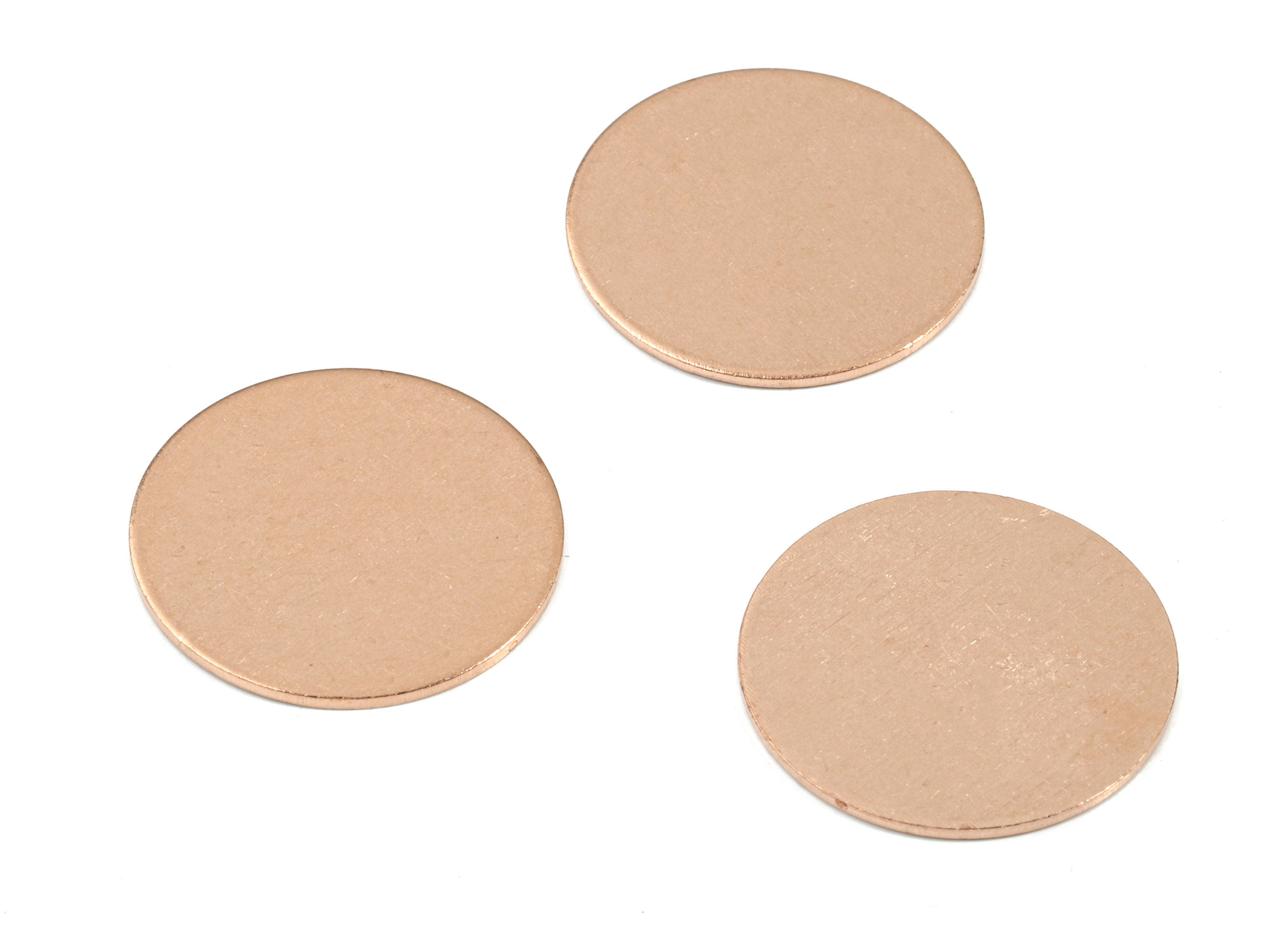 Copper Round Blank - Raw Copper Circle Stamping Blank - Earring Findings - Jewelry Supplies - 20.06x20.06x0.86mm - PP3398 - DOMEDBAZAAR
