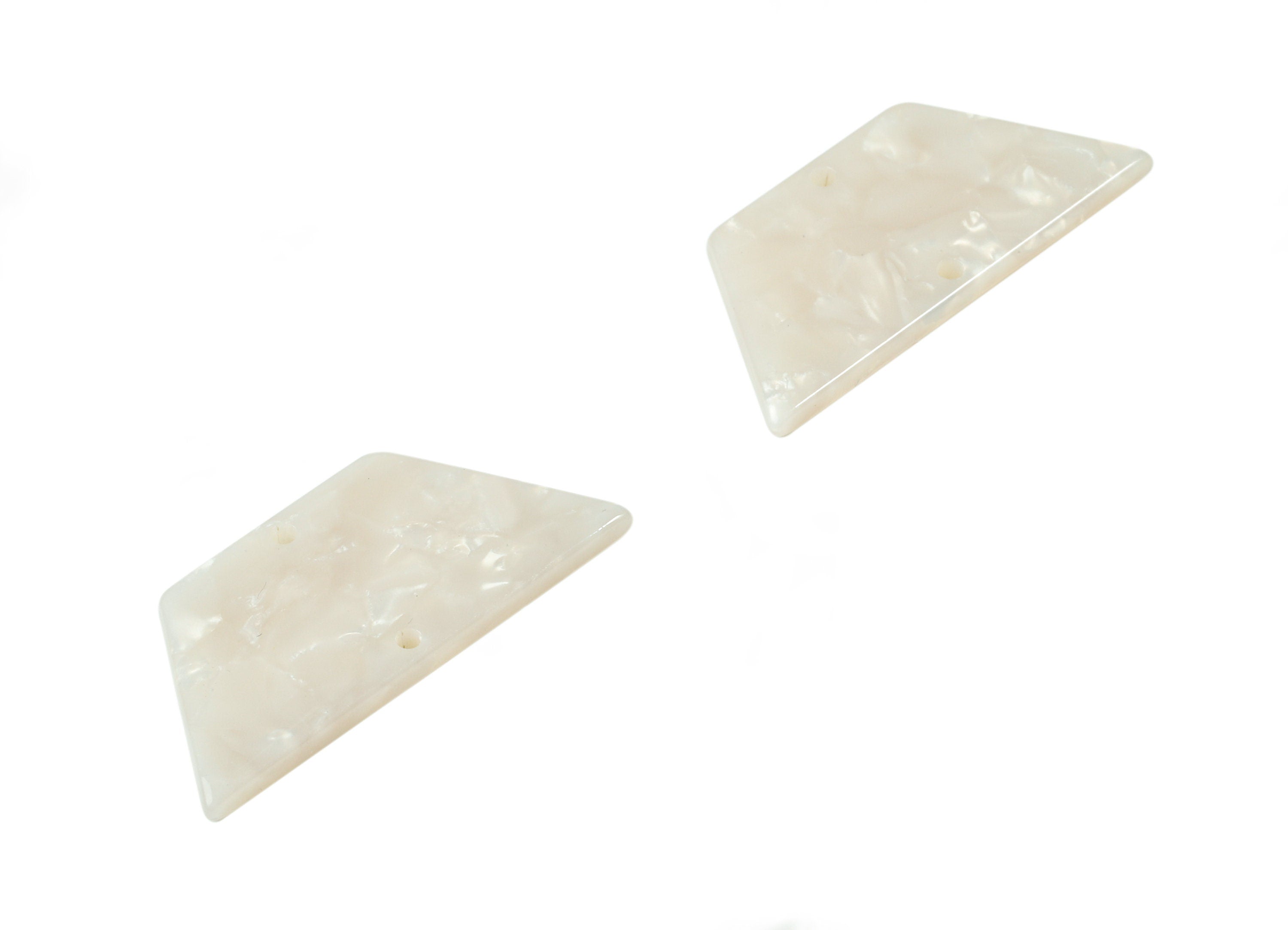 Acetate Trapezoid Connectors - 2 Holes - Trapezoid Earrings - Earring Findings - Color Code:A12 - 36.62x16x2.67mm - AC1802-A12 - DOMEDBAZAAR