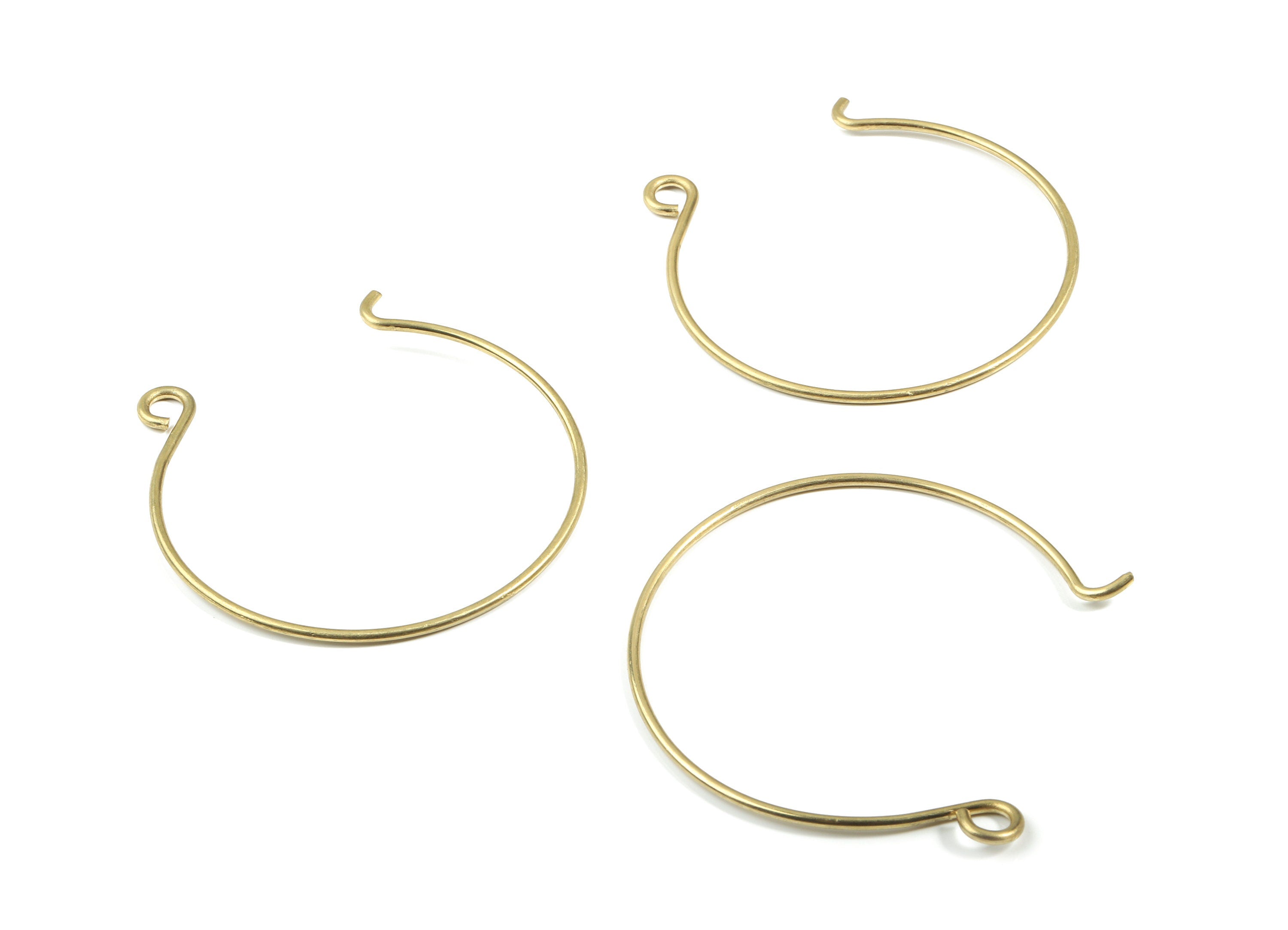 Brass Wire Bracelet - Raw Brass Bracelet - Brass Wire Bangle - Jewelry Supplies - 64x60x2mm - PP3534 - DOMEDBAZAAR