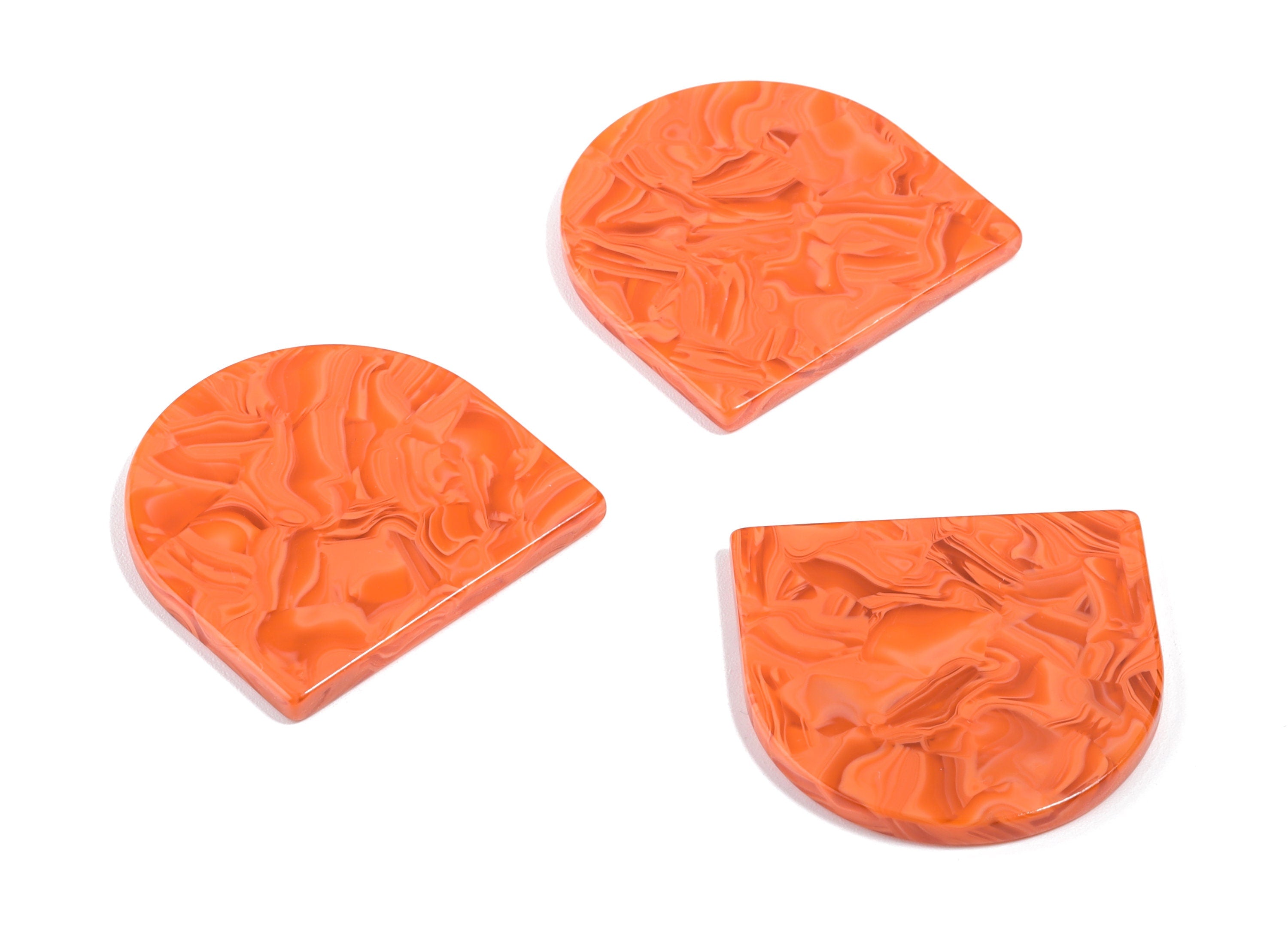 Acetate D Charms - D Earrings & Pendant - No Hole - Earring Findings - Jewelry Supplies - Color Code:A459 - 27.49x26.42x2.61mm - AC1747-A459 - DOMEDBAZAAR