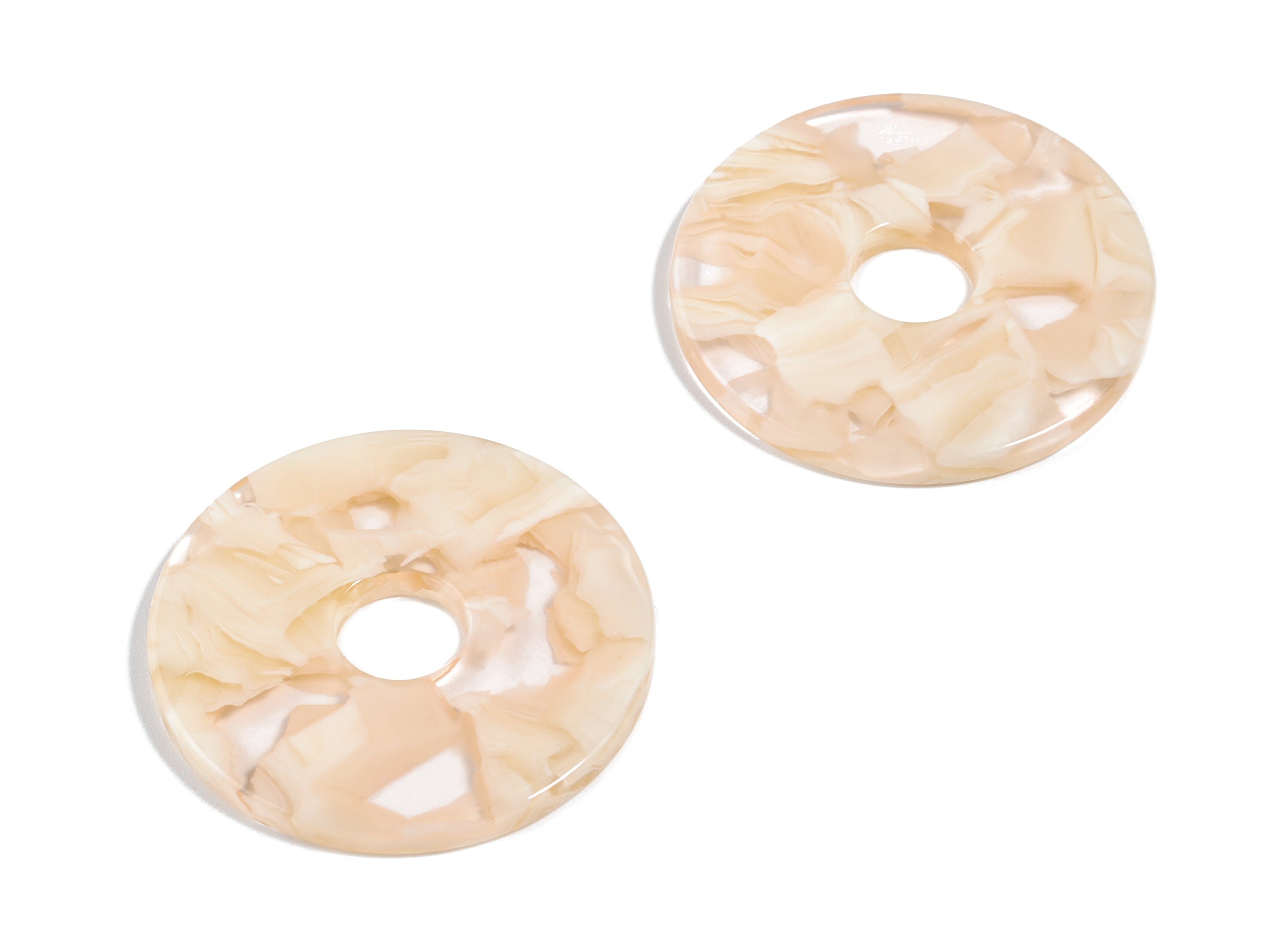 Acetate Circle Charms - Circle Earring & Pendant - Earring Findings - Jewelry Supplies - Color Code: A461 - 29.56x29.56x2.63mm - AC1754-A461 - DOMEDBAZAAR