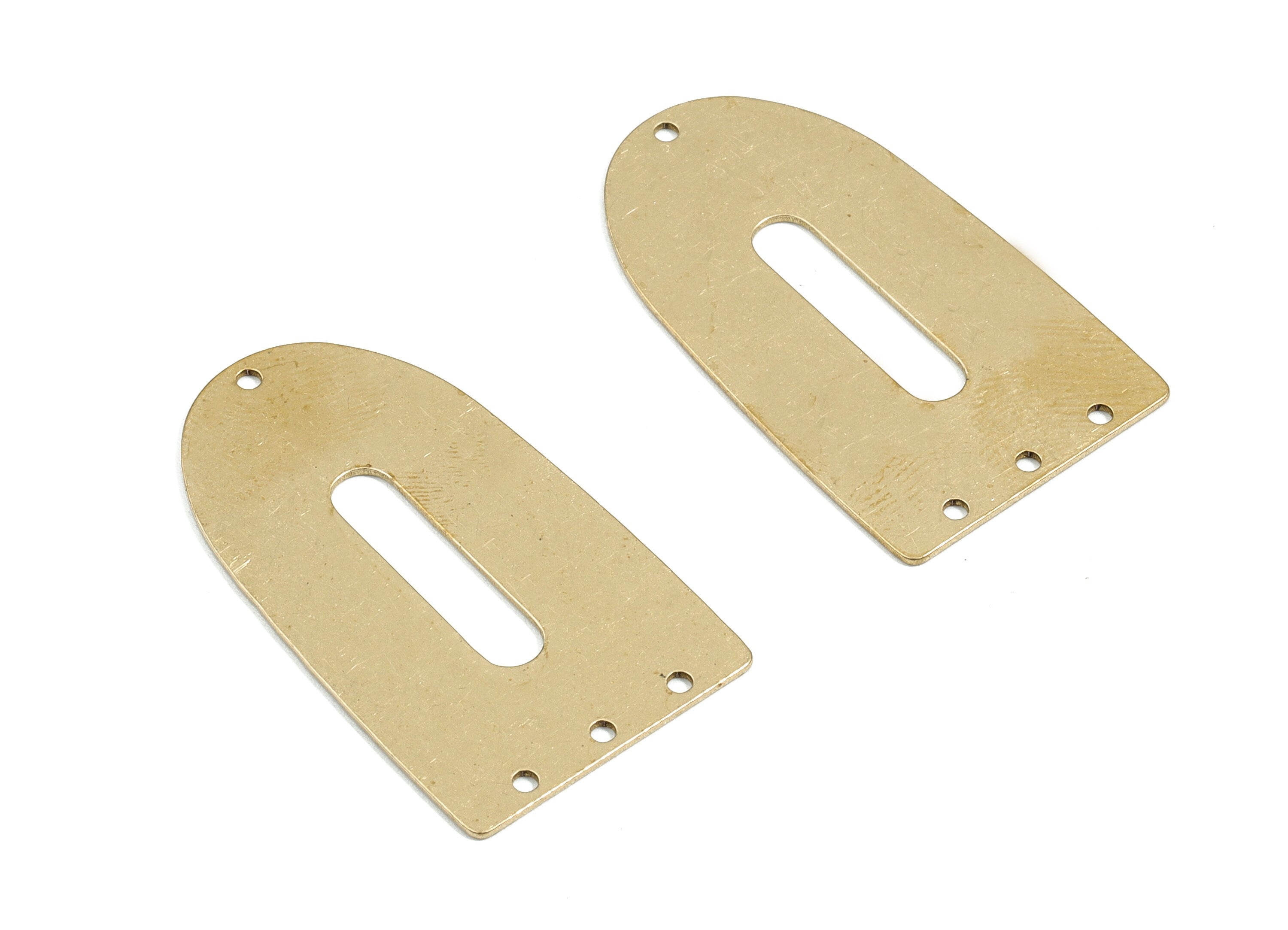 Personalized stamping blank - Brass Triangle Connector - Raw Brass Triangle Pendant   - 35.01x19.98x0.61mm - PPM1803 - DOMEDBAZAAR