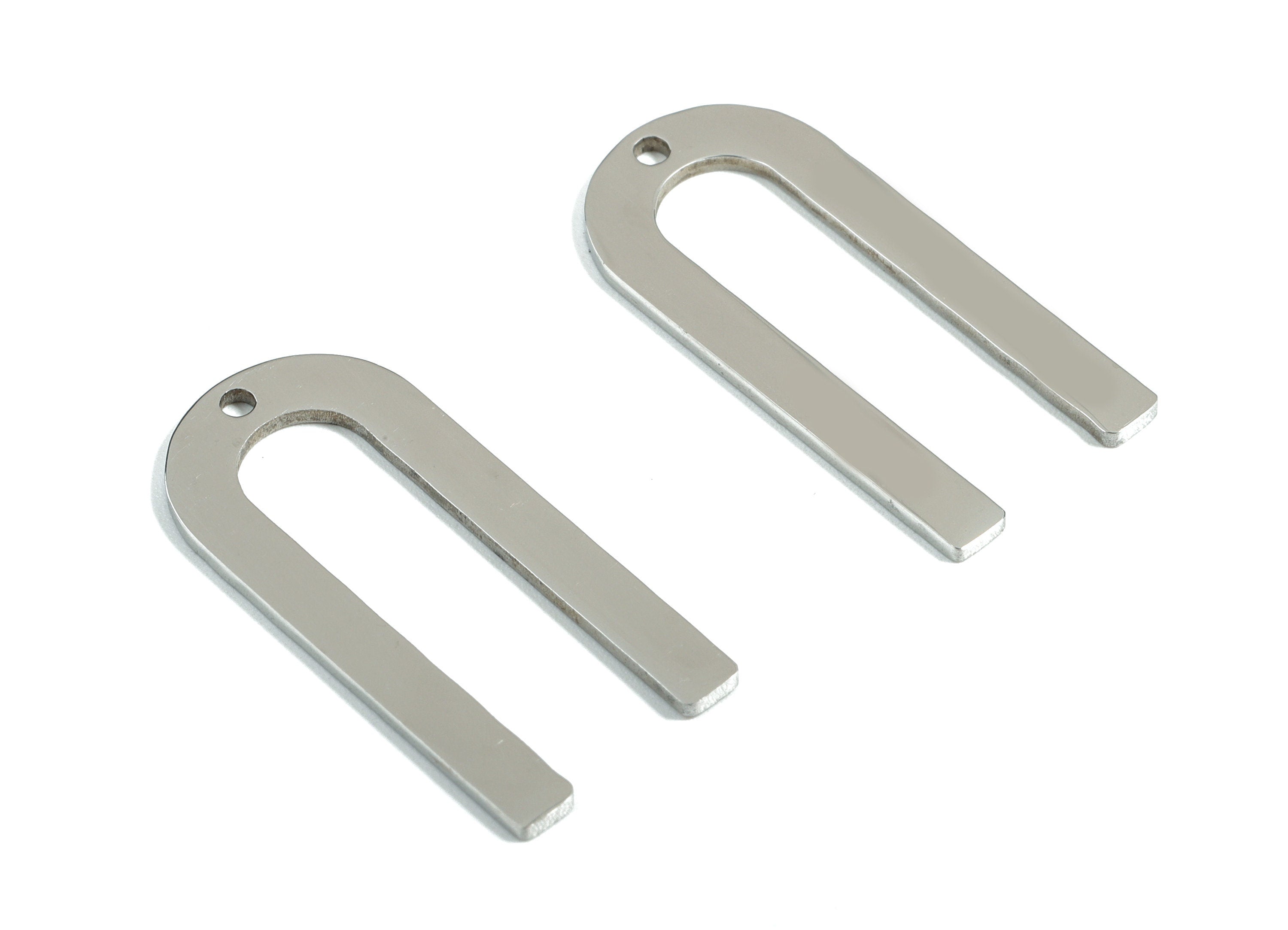 Stainless Steel U Charms - U Earrings Charms and Pendant - Earring Findings - Jewellery Supplies - 26x11.99x0.97mm - SS1172 - DOMEDBAZAAR