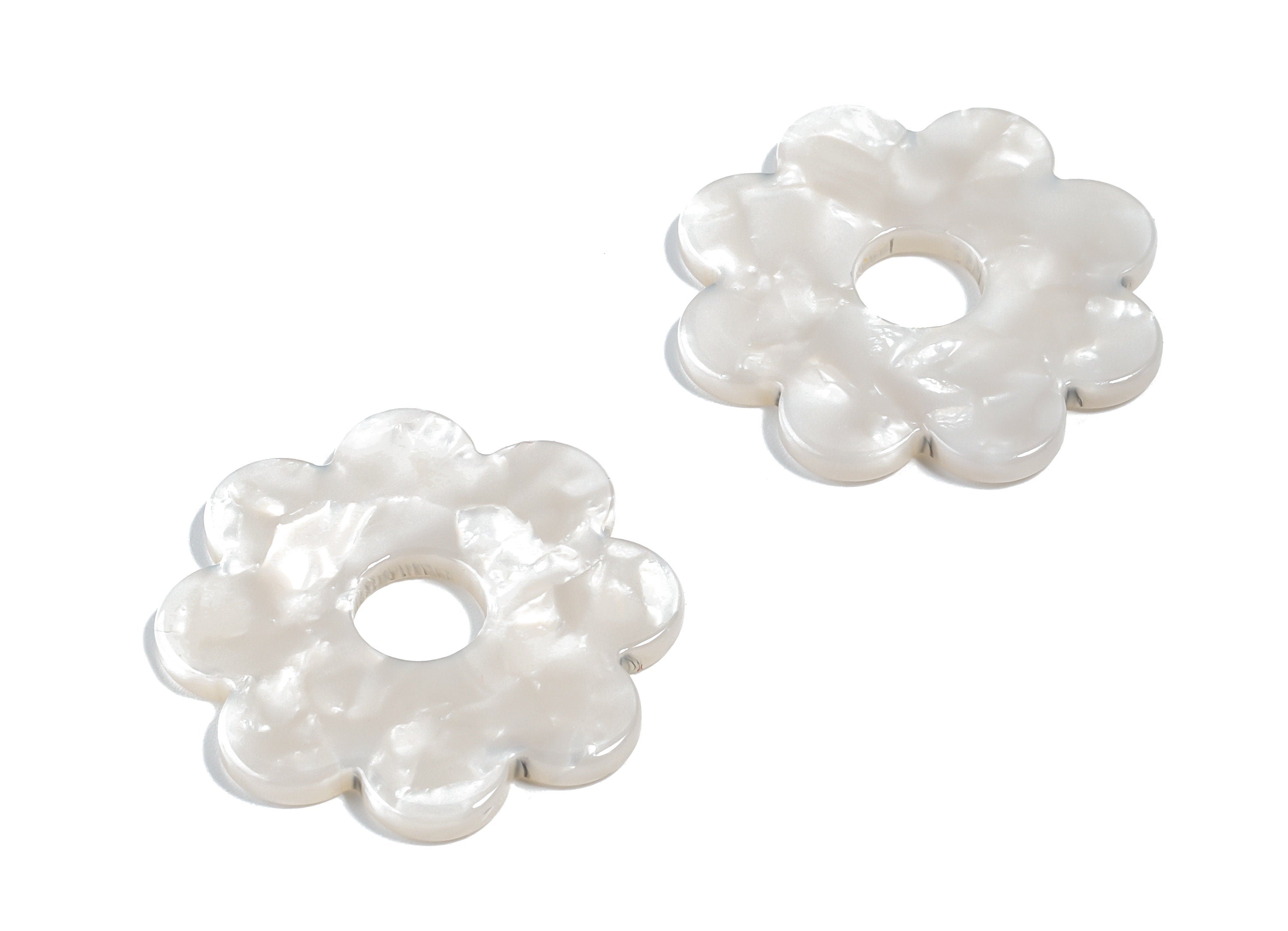 Acetate Flower Charms - Flower Earrings and Pendant - Earring Findings - Jewelry Supplys - Color Code: A12 - 28.8x28.8x2.61mm - AC1753-A12 - DOMEDBAZAAR