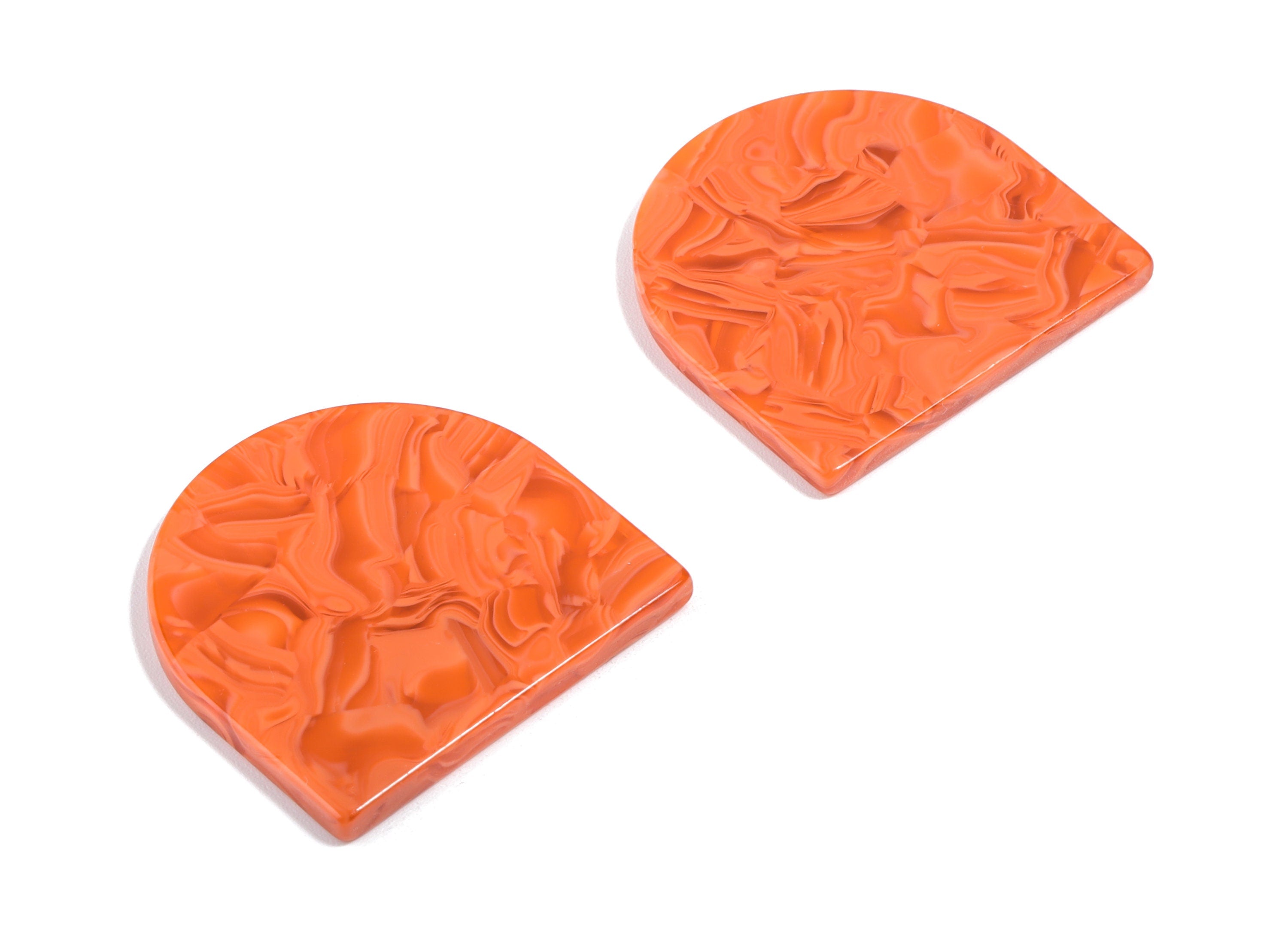 Acetate D Charms - D Earrings & Pendant - No Hole - Earring Findings - Jewelry Supplies - Color Code:A459 - 27.49x26.42x2.61mm - AC1747-A459 - DOMEDBAZAAR