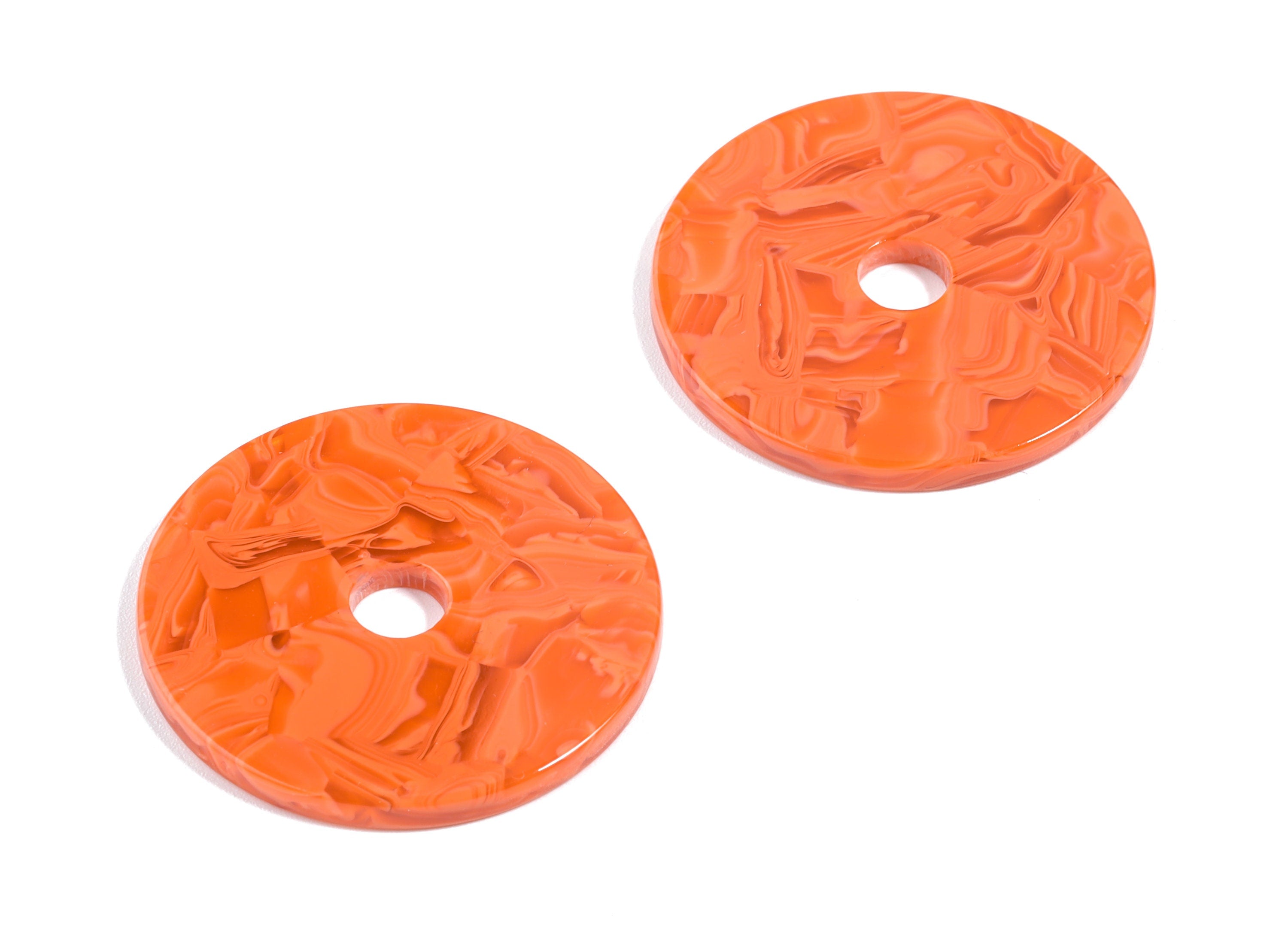 Acetate Round Charms - Circle Earring & Pendant - Earring Findings - Jewelry Supplies - Color Code: A459 - 30.49x30.49x2.6mm - AC1748-A459 - DOMEDBAZAAR