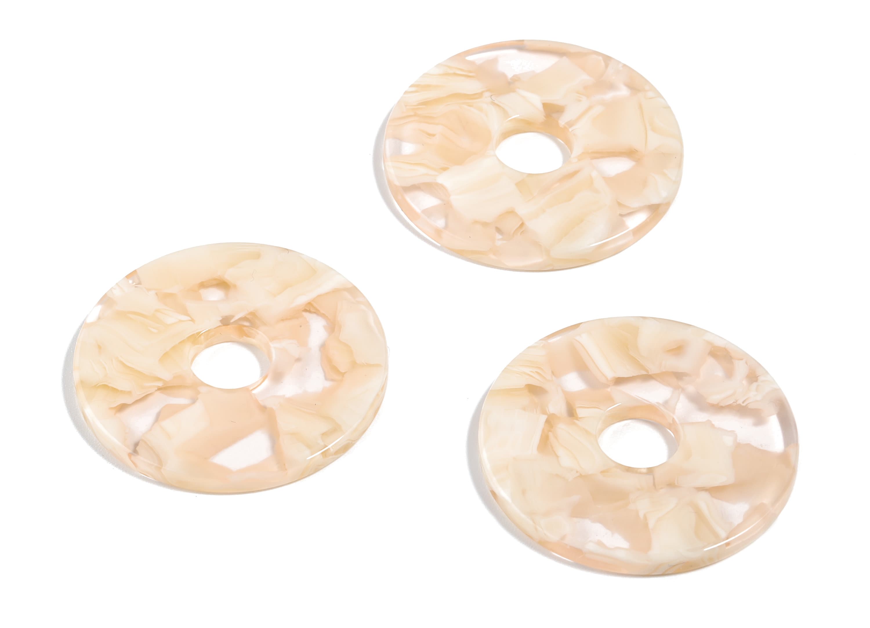 Acetate Circle Charms - Circle Earring & Pendant - Earring Findings - Jewelry Supplies - Color Code: A461 - 29.56x29.56x2.63mm - AC1754-A461 - DOMEDBAZAAR