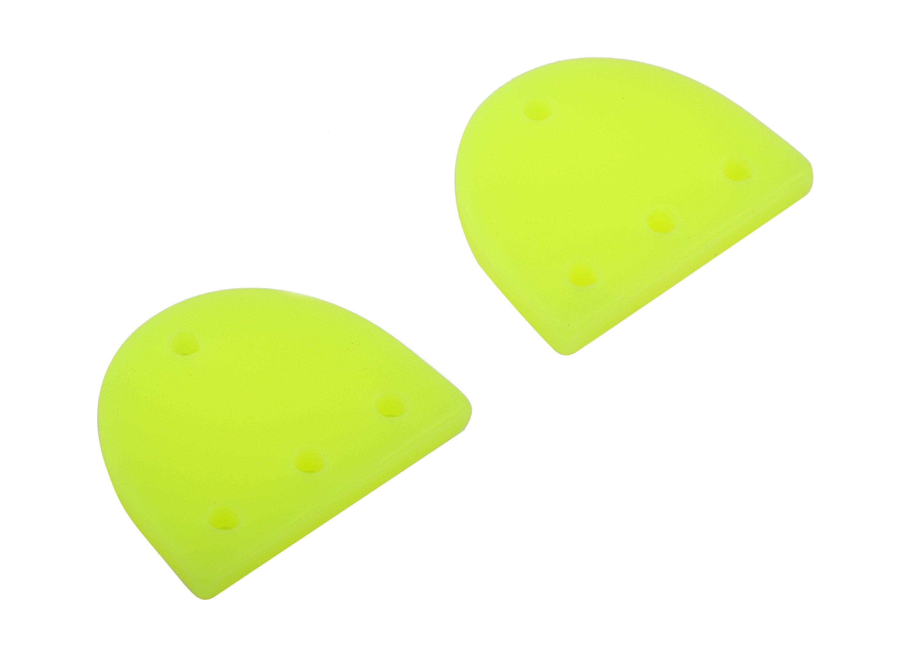 Acrylic Mini D Earring Connector - Matte Semi Circle Earring - 4 Holes - Jewelry Supplies - Color Code:A470 - 14.57x12.16x2.18mm - AC1896E - DOMEDBAZAAR