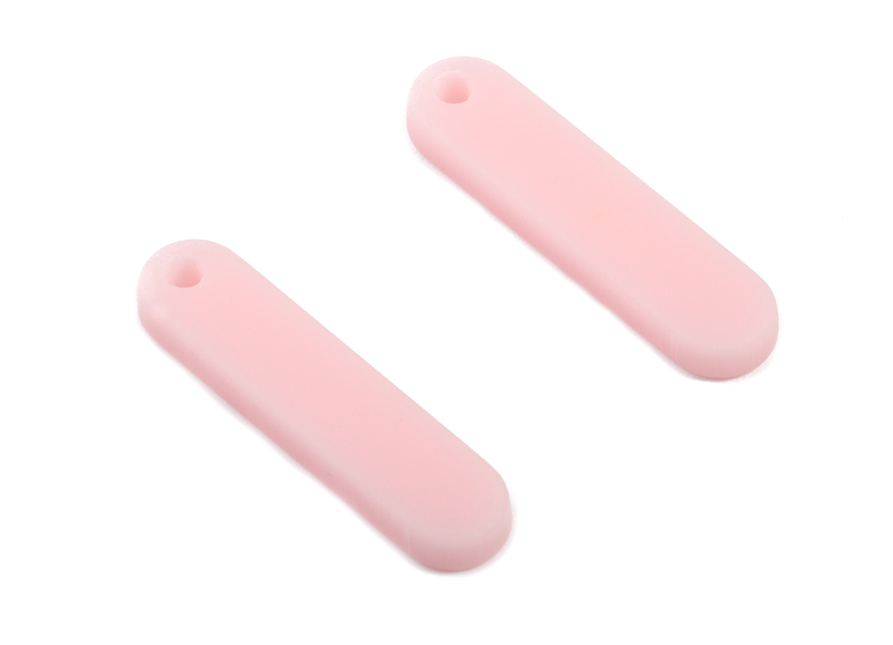 Acrylic Bar Earring Charms - Matte Mini Bar Earring - Earring Findings - Jewelry Supplies - Color Code:A473 - 20.82x5.06x2.24mm - AC1899E - DOMEDBAZAAR