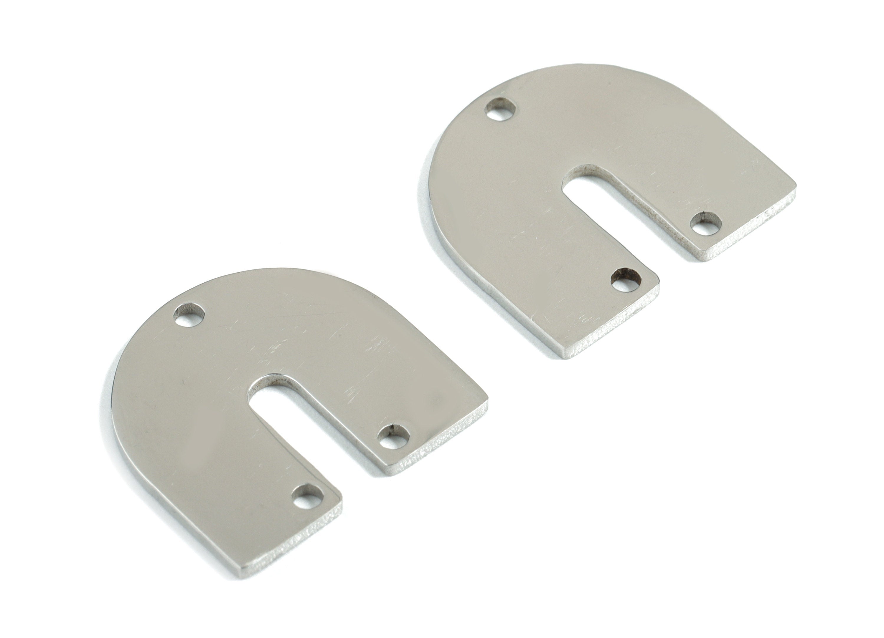 Stainless Steel U Connector - U Earrings Charms and Pendant - 3 Hole - Earring Findings - Jewelry Supplies - 15.02x15.9x0.96mm - SS1179 - DOMEDBAZAAR