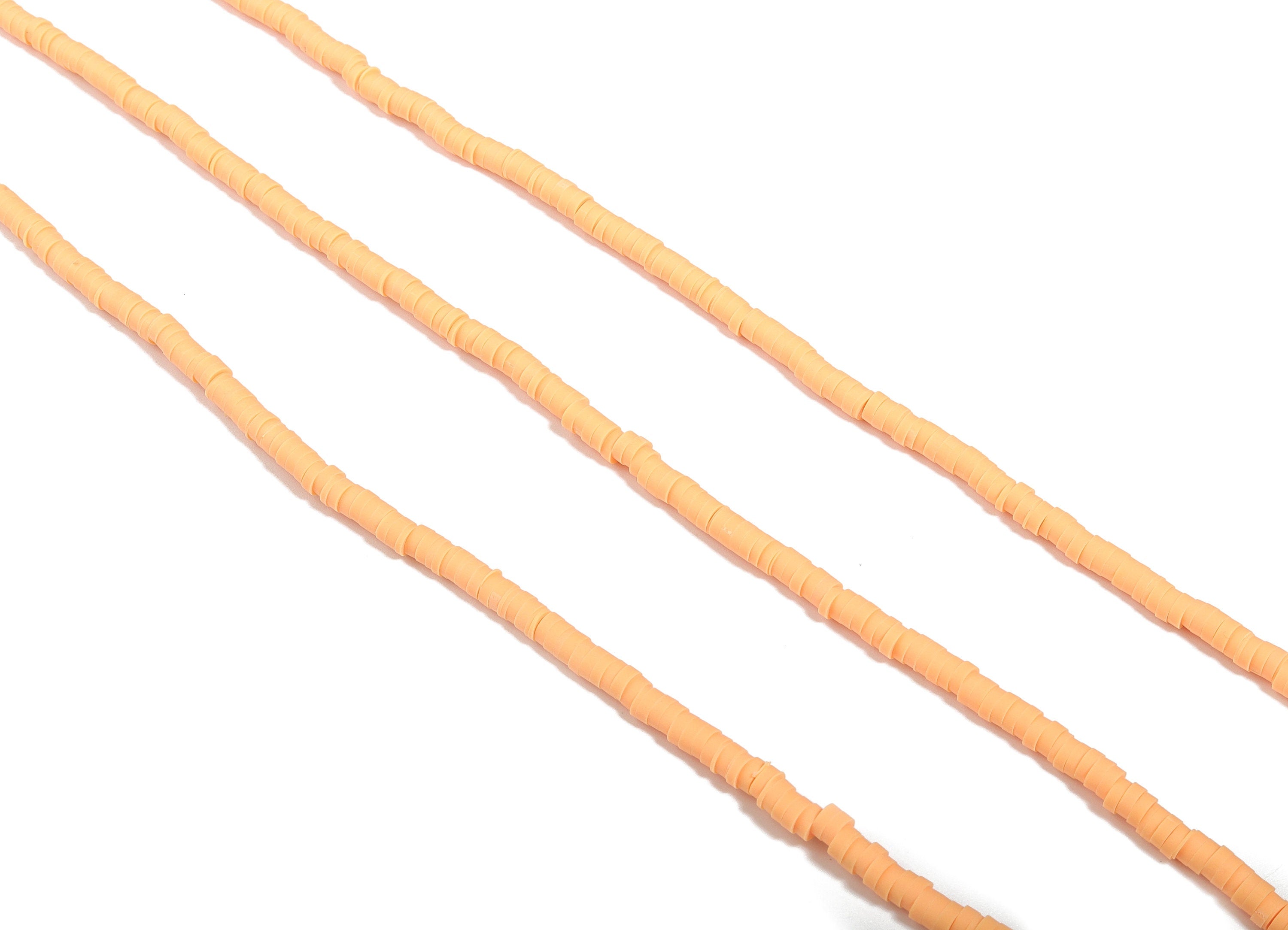 Vinyl Heishi Beads Clay Disc - 3.4mm African Color Disc Spacer Bead-Polymer Clay Round Bead 15.75&quot;&quot; / 1 strand - 400x3.4x1mm - NS1064-P7 - DOMEDBAZAAR