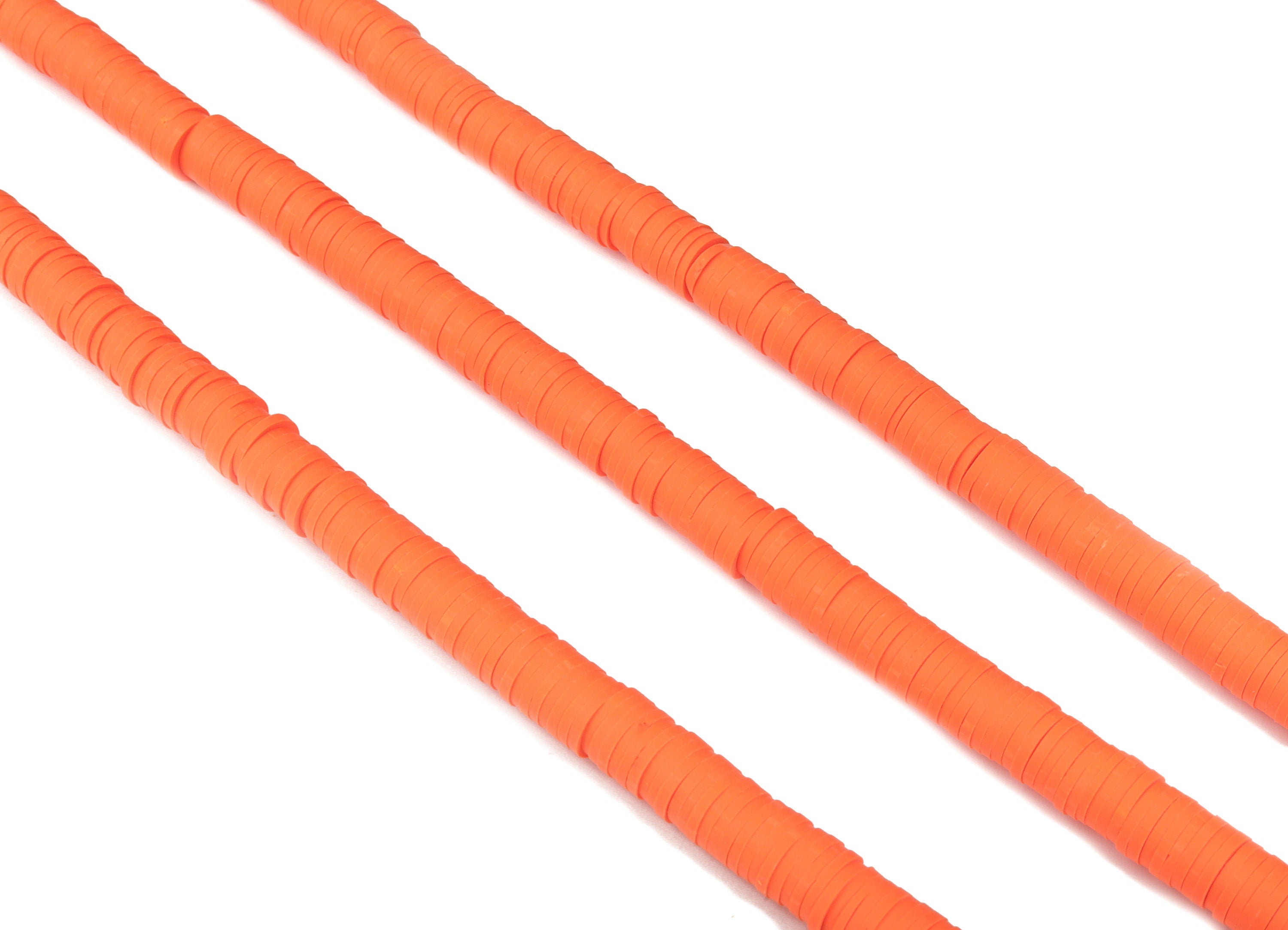 Vinyl Heishi Beads Clay Disc - 7.7mm African Colored Disc Spacer Beads - Polymer Clay Disc Beads 16.9&quot;&quot; / 1 strand - 430x7x1.1mm - NS1065-P7 - DOMEDBAZAAR