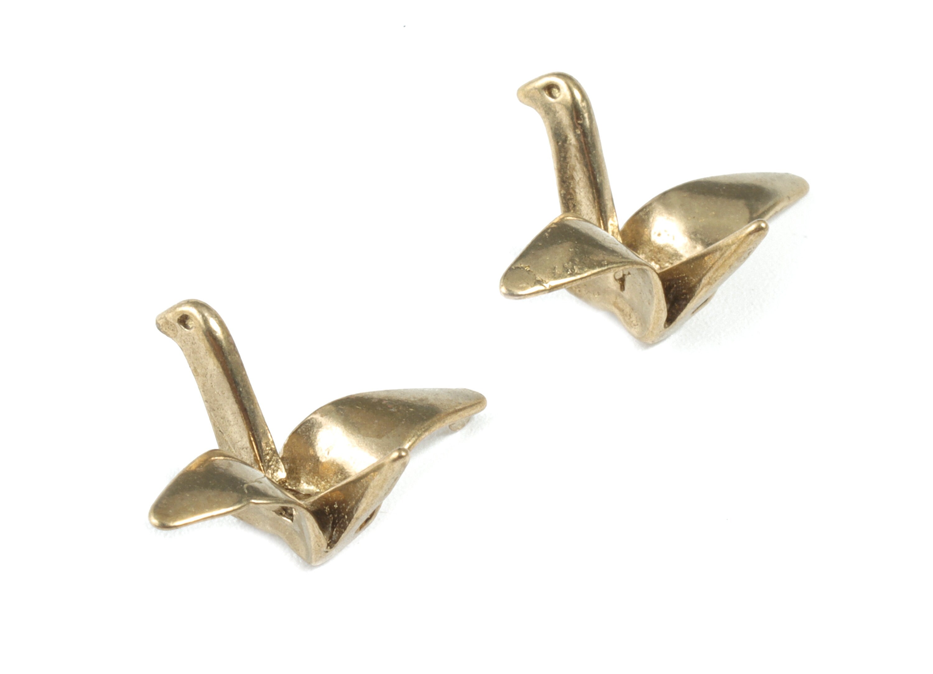 Brass Asuka Earring Charms - Raw Brass Asuka Pendant - Earring Findings - Jewelry Supplies - 19.95x13.38x8.09mm - PP3547 - DOMEDBAZAAR