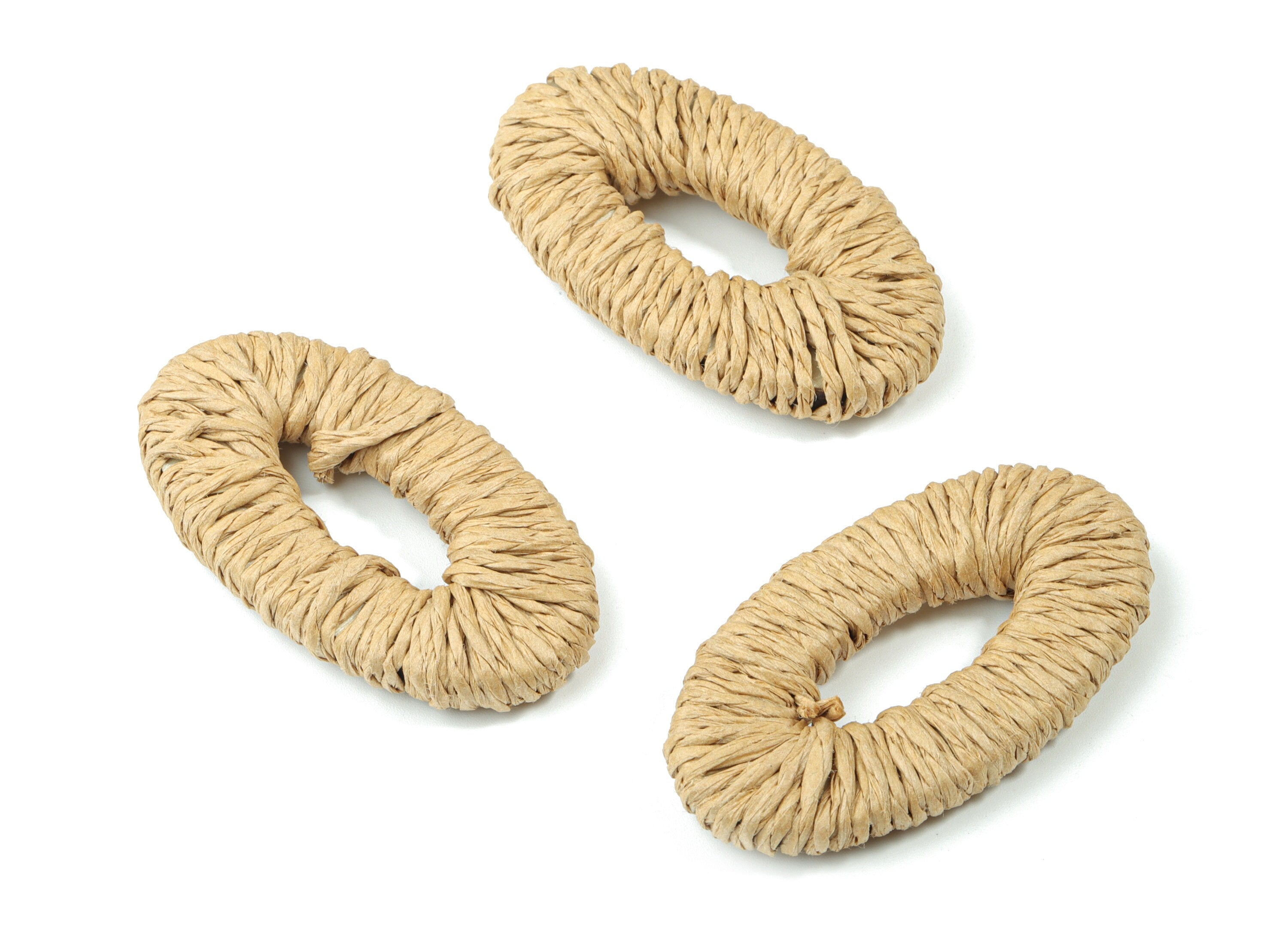 Handwoven Rattan Rope Earrings - Marquise Rattan Earrings Charms - Wooden Straw Earrings - Jewelry Handmade - 52.56x28.94x6.4mm - RT1367B - DOMEDBAZAAR