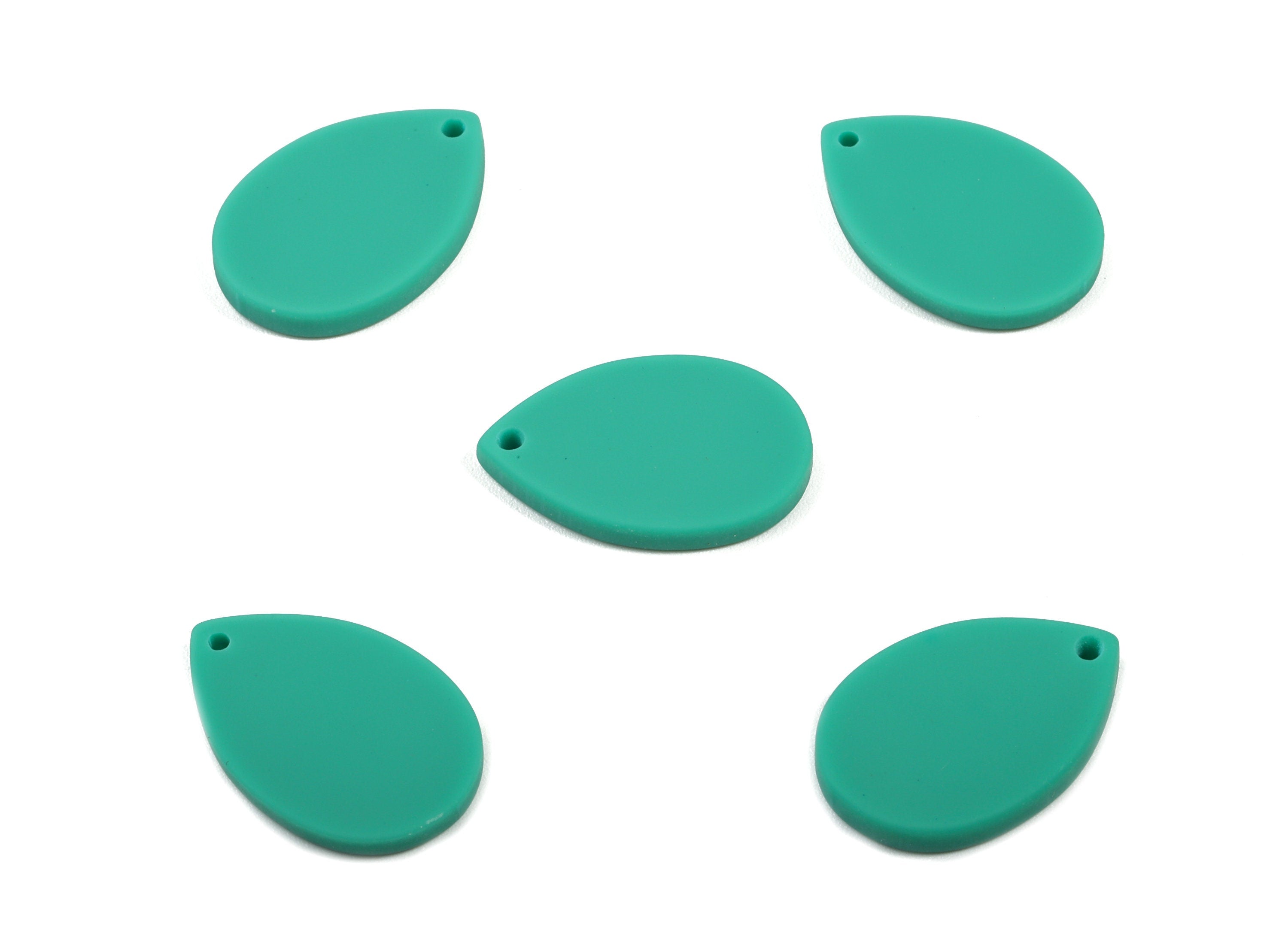 Acrylic Drop Earring Charm - Matte Tear Drop Charms - Earring Findings - Jewelry Supplies - Color Code:A478 - 18.83x12.45x2.21mm - AC1878D - DOMEDBAZAAR