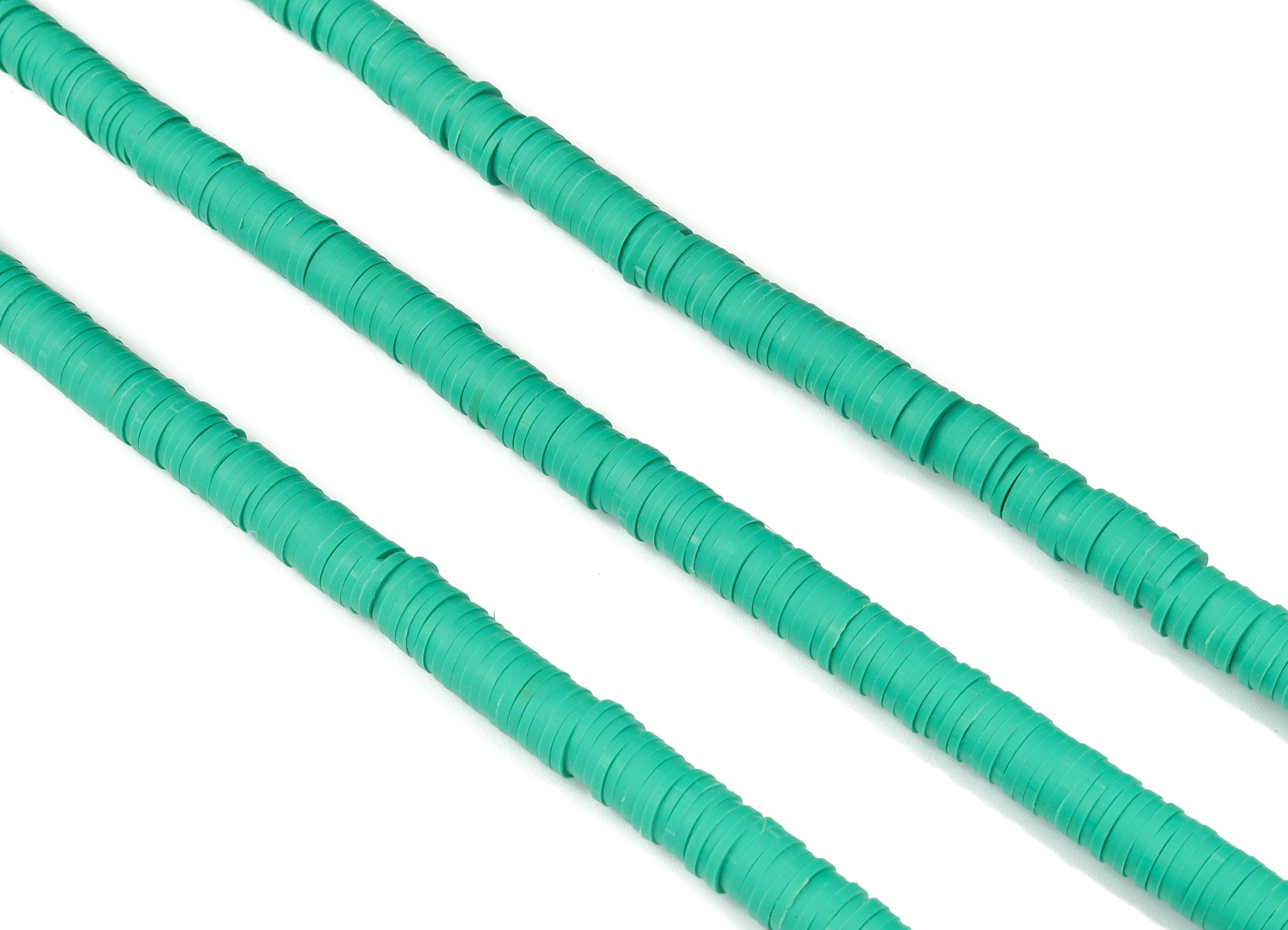 Vinyl Heishi Bead Clay Disc - 7.7mm African Colored Disc Spacer Beads - Polymer Clay Disc Beads 16.9&quot;&quot; / 1 strand - 430x7x1.1mm - NS1065-P13 - DOMEDBAZAAR
