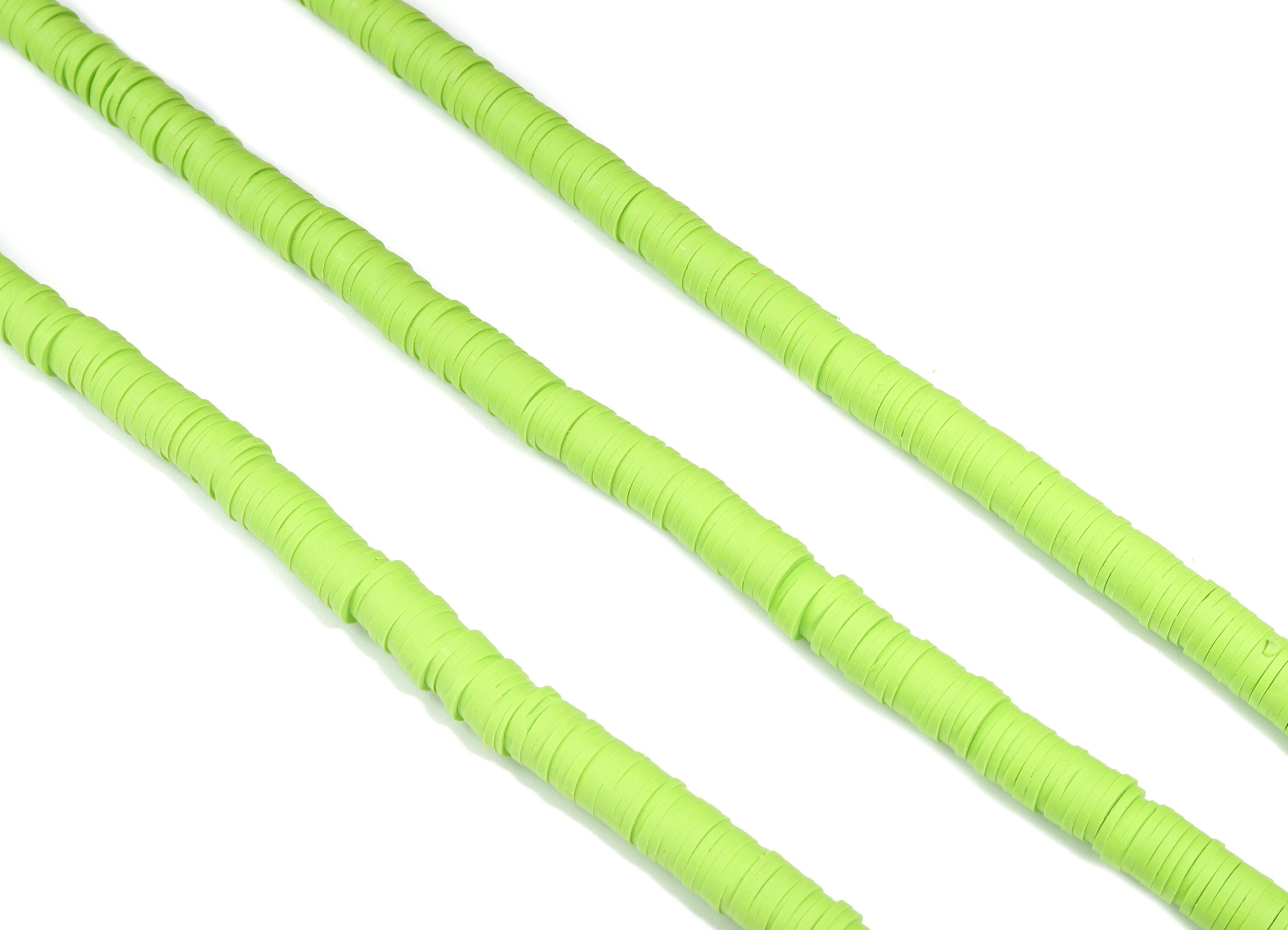 Vinyl Heishi Bead Clay Disc - 7.7mm African Colored Disc Spacer Beads - Polymer Clay Disc Beads 16.9&quot;&quot; / 1 strand - 430x7x1.1mm - NS1065-P16 - DOMEDBAZAAR