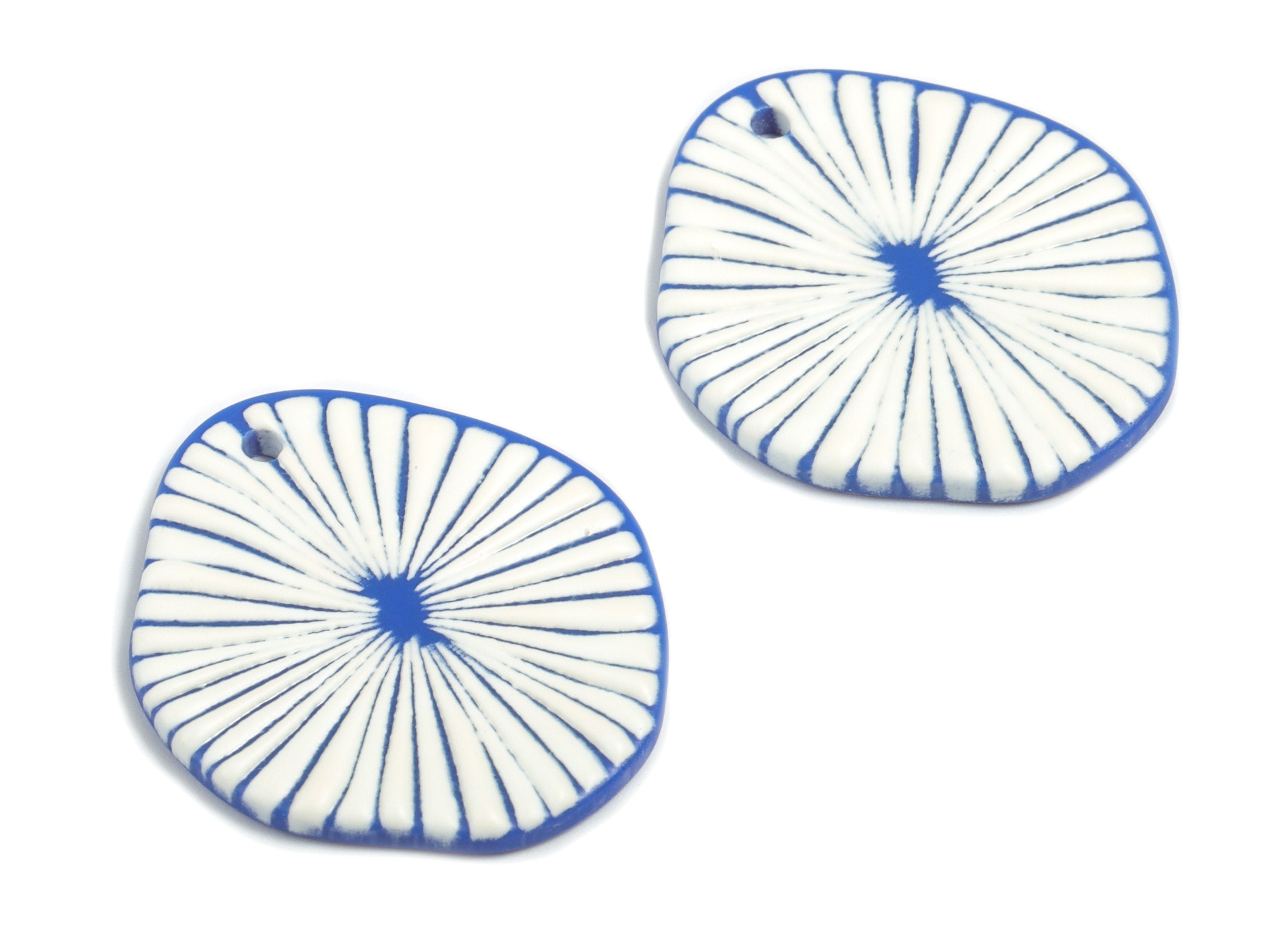 Acrylic Geometric Earring Charms - Printing Geometric Acrylic Charm - Earring Findings - Jewellery Supplies - 31.15x26.98x2.57mm - AC1953A - DOMEDBAZAAR