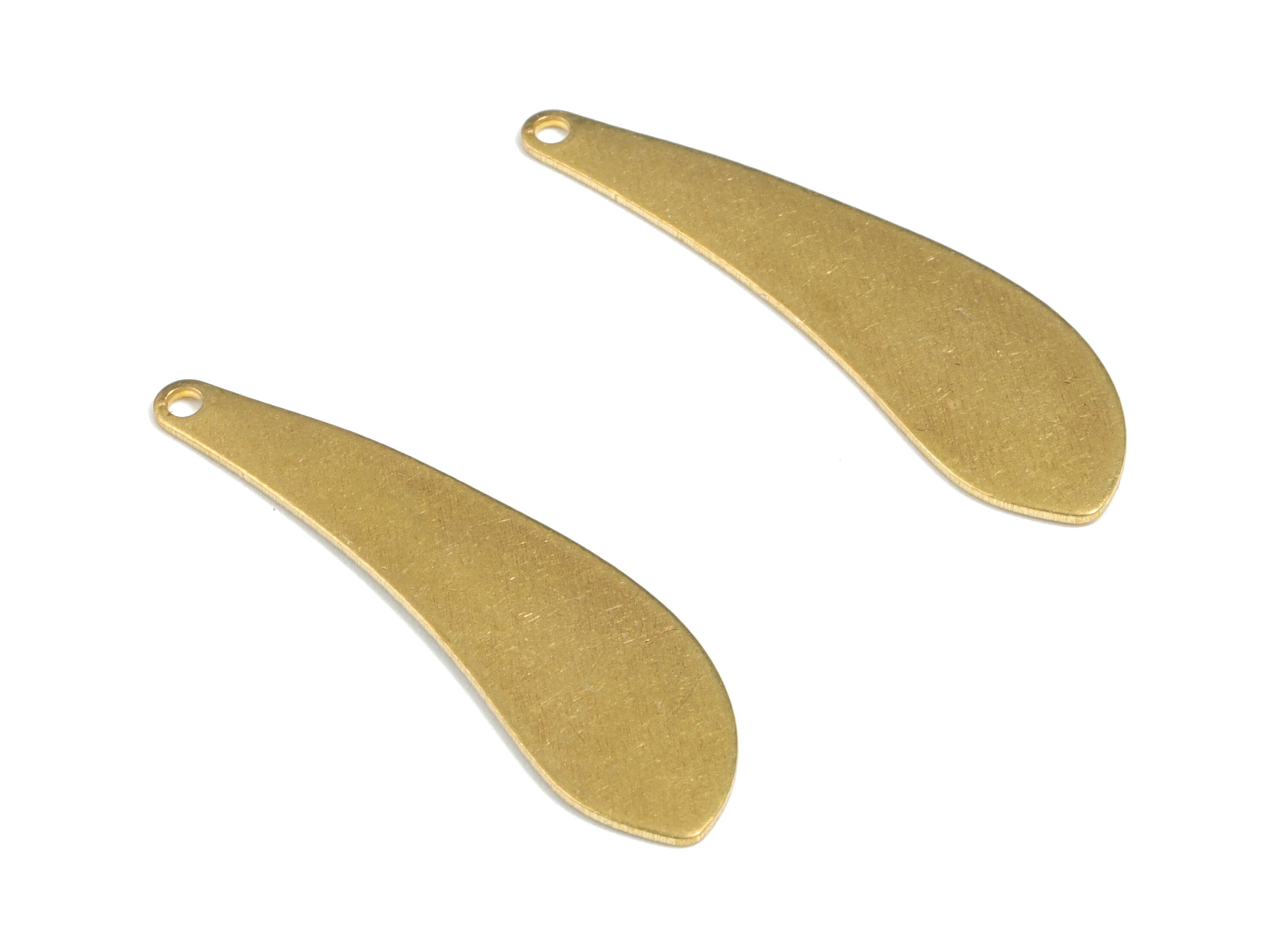 Personalized stamping blank - Brass Drop Earring Charms - Raw Brass Dorp Pendant - Earring Findings  - 31x9x0.75mm - PP3570 - DOMEDBAZAAR
