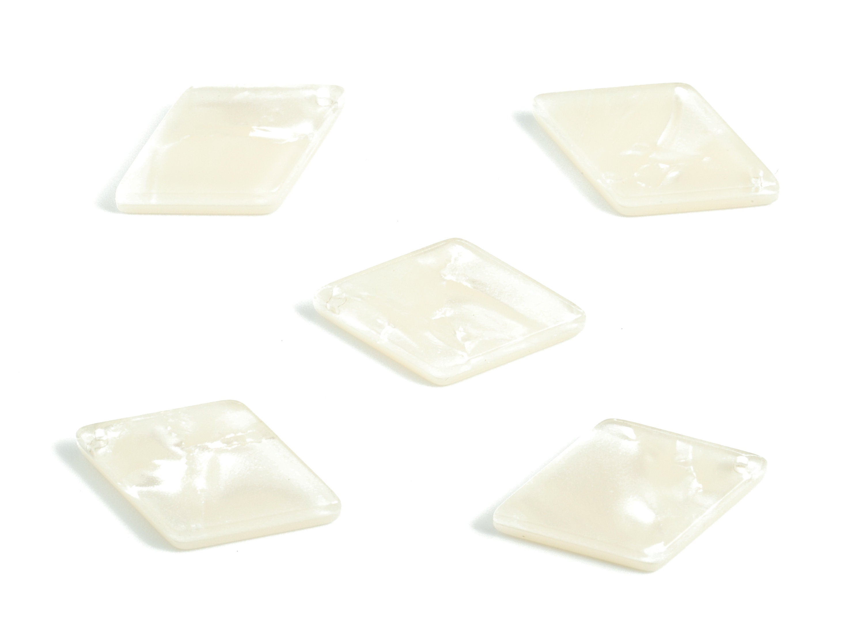 Acetate Rhombus Charms - Rhombus Earrings and Pendant - Jewelry Supplies - Color Code:A31 - 19.49x12.11x2.59mm - AC1539-A31 - DOMEDBAZAAR