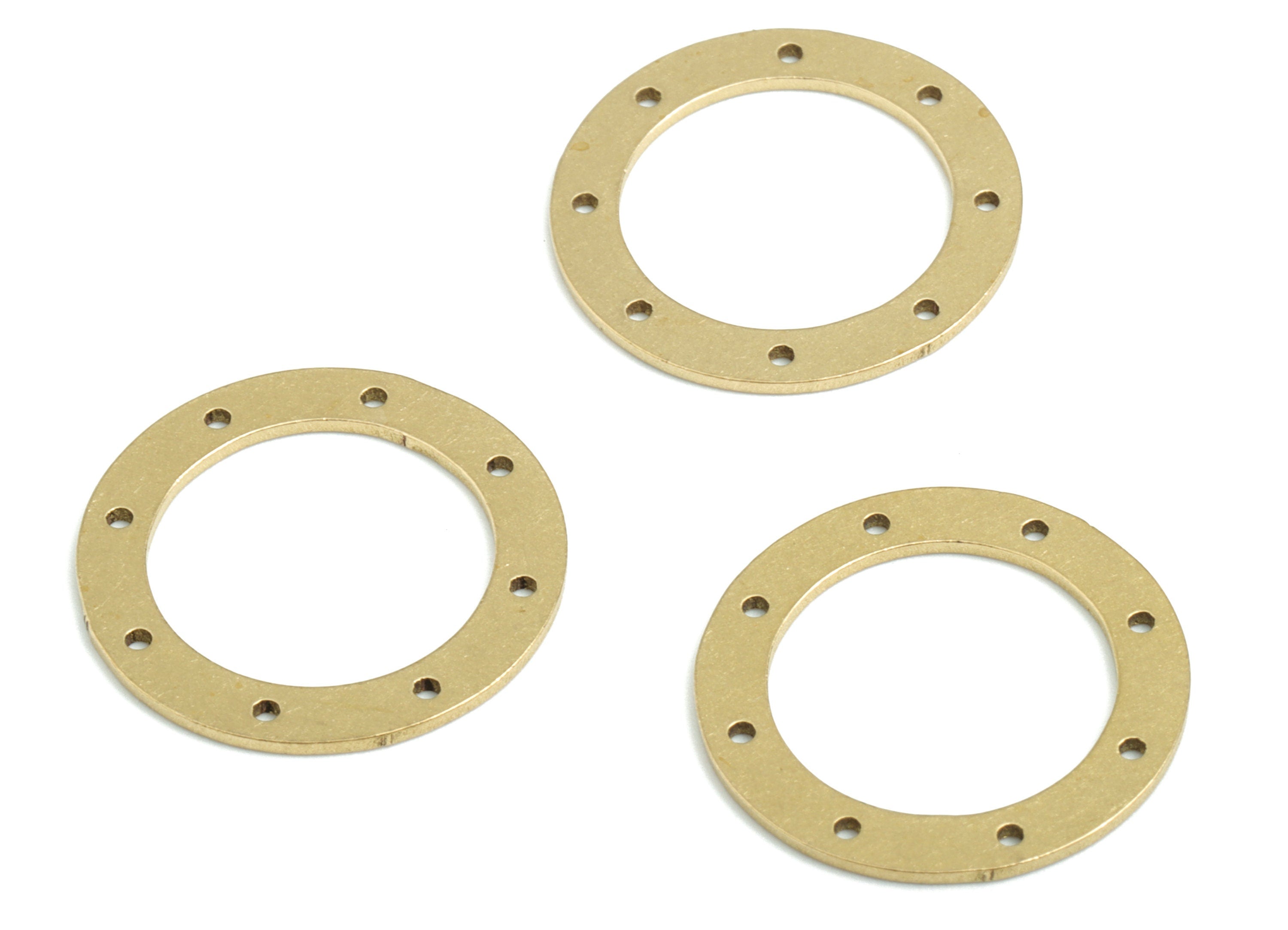 Brass Hoop Earring Charms - Raw Brass Round Connector - 8 Holes  Circle Charm - Jewelry Supplies - 19.94x19.94x0.81mm - PPM2487 - DOMEDBAZAAR