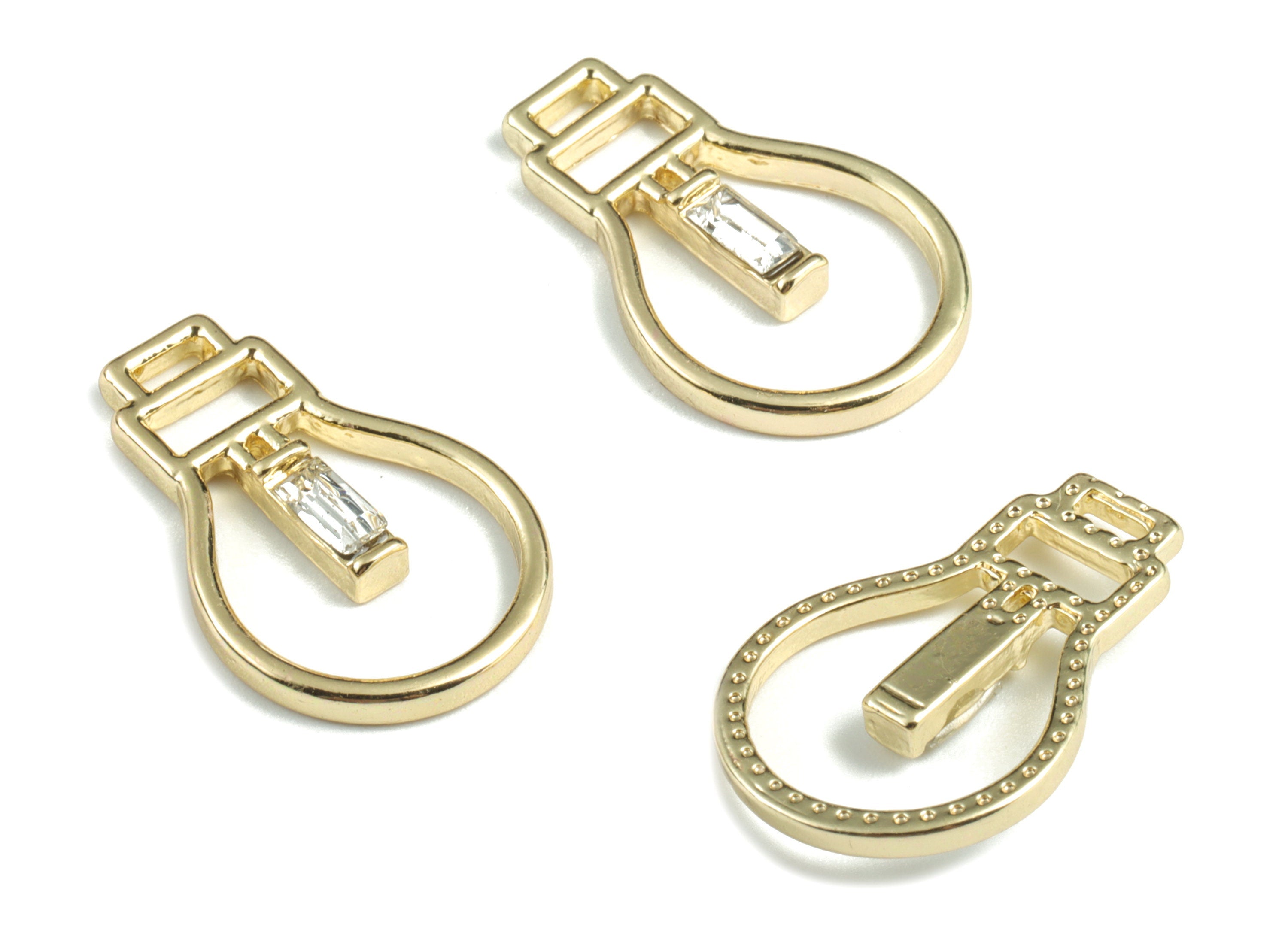 Alloy Bulb Earring Charms - Gold Alloy Lamp Pendant - Gold Tone Plated Alloy - Jewelry Supplies - 24.1x15.66x3.05mm - ZZ1752G - DOMEDBAZAAR