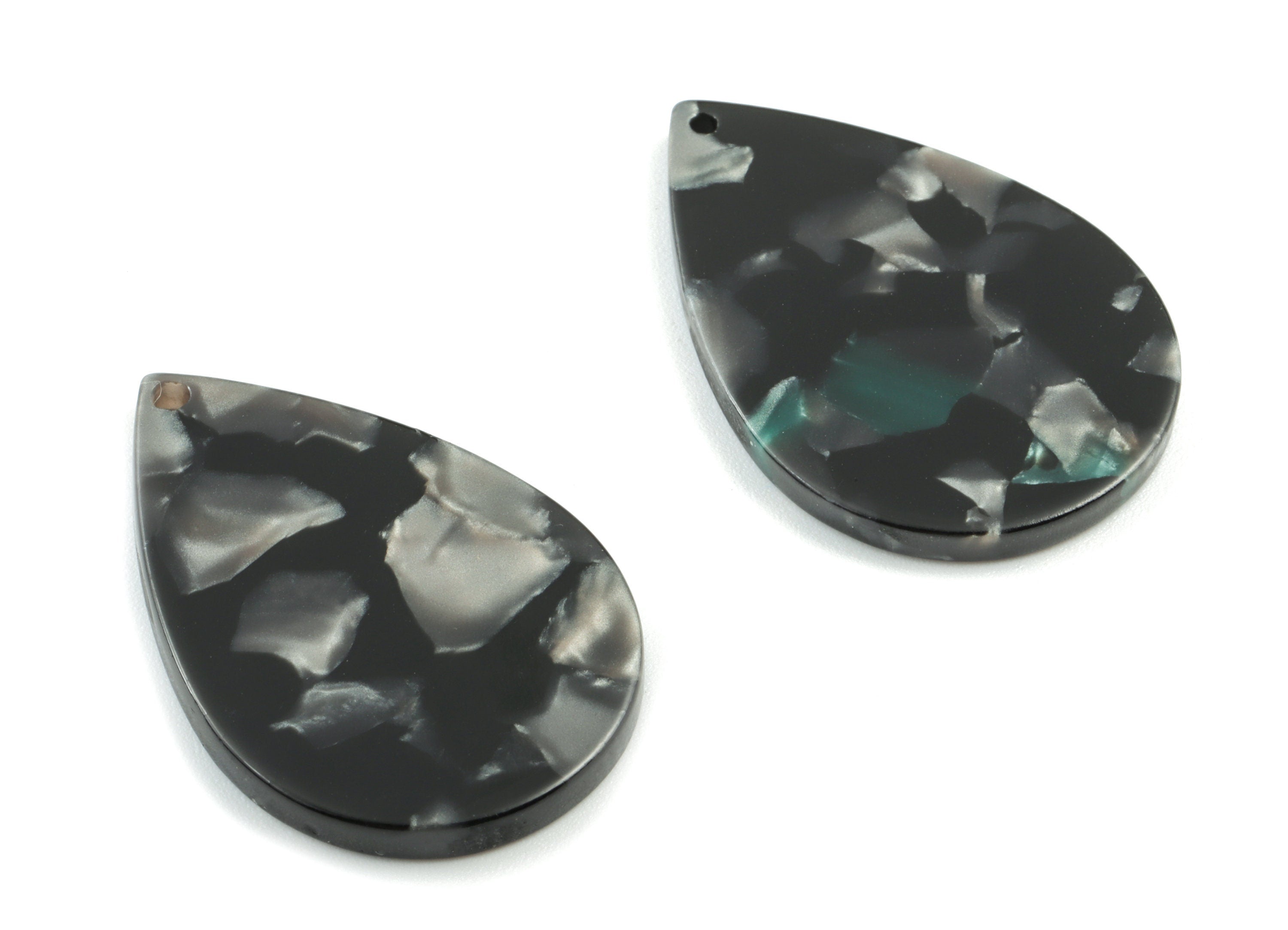 Acetate Drop Earring Charms - Drop Pendant - Earring Findings - Jewelry Supplies - Color Code:A488 - 31.22x20.85x2.52mm - AC1127-A488 - DOMEDBAZAAR