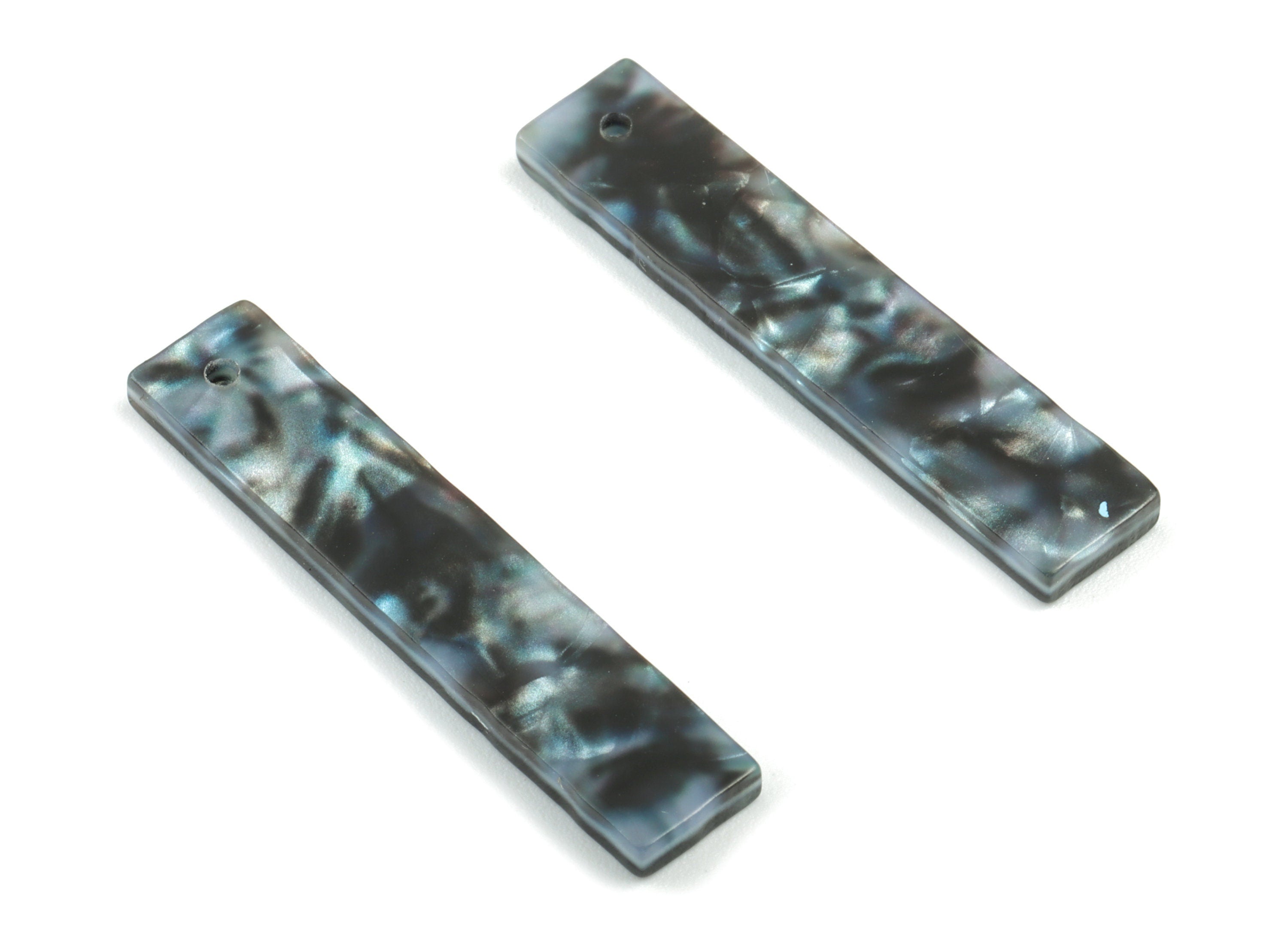 Acetate Stick & Bar Charms - Stick Earrings and Pendant - Earring Findings - Color Code: A485 - 34.86x7.15x2.4mm - AC1026-A485 - DOMEDBAZAAR
