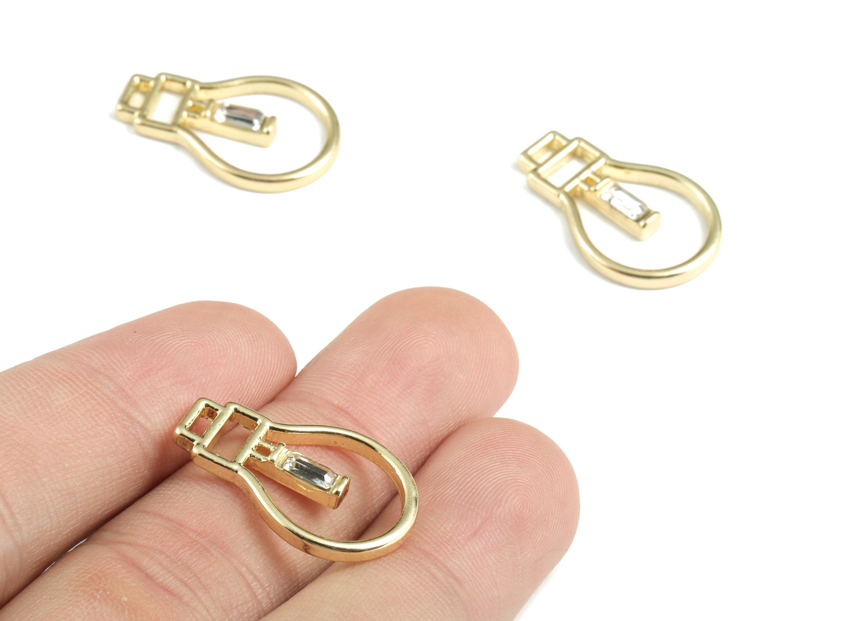 Alloy Bulb Earring Charms - Gold Alloy Lamp Pendant - Gold Tone Plated Alloy - Jewelry Supplies - 24.1x15.66x3.05mm - ZZ1752G - DOMEDBAZAAR
