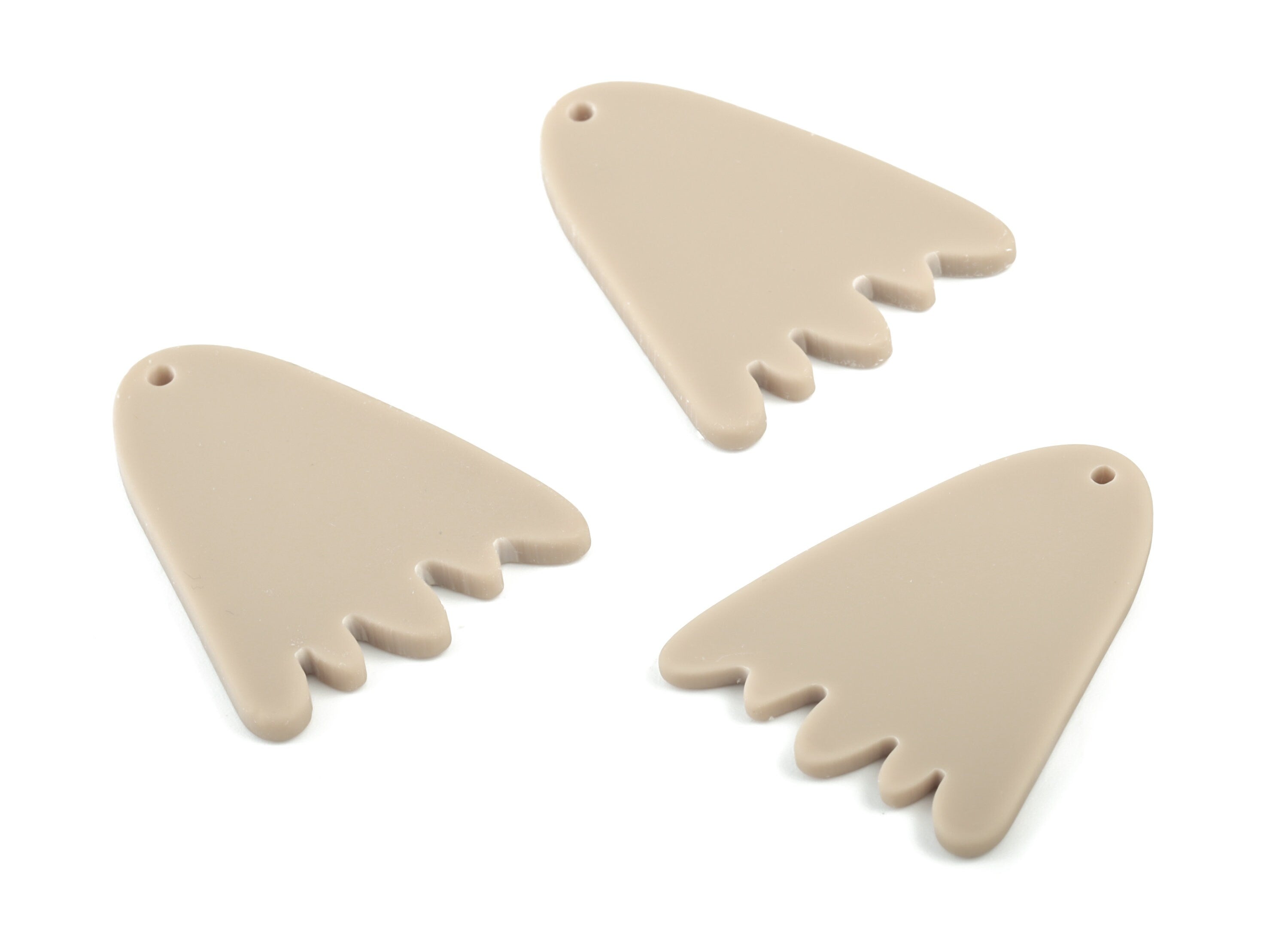 Acrylic Mountain Earring Charms - Brown Mountain Pendant - Jewelry Supplies - Color Code:A498 - 29.39x22.91x2.25mm - AC2026-A498 - DOMEDBAZAAR