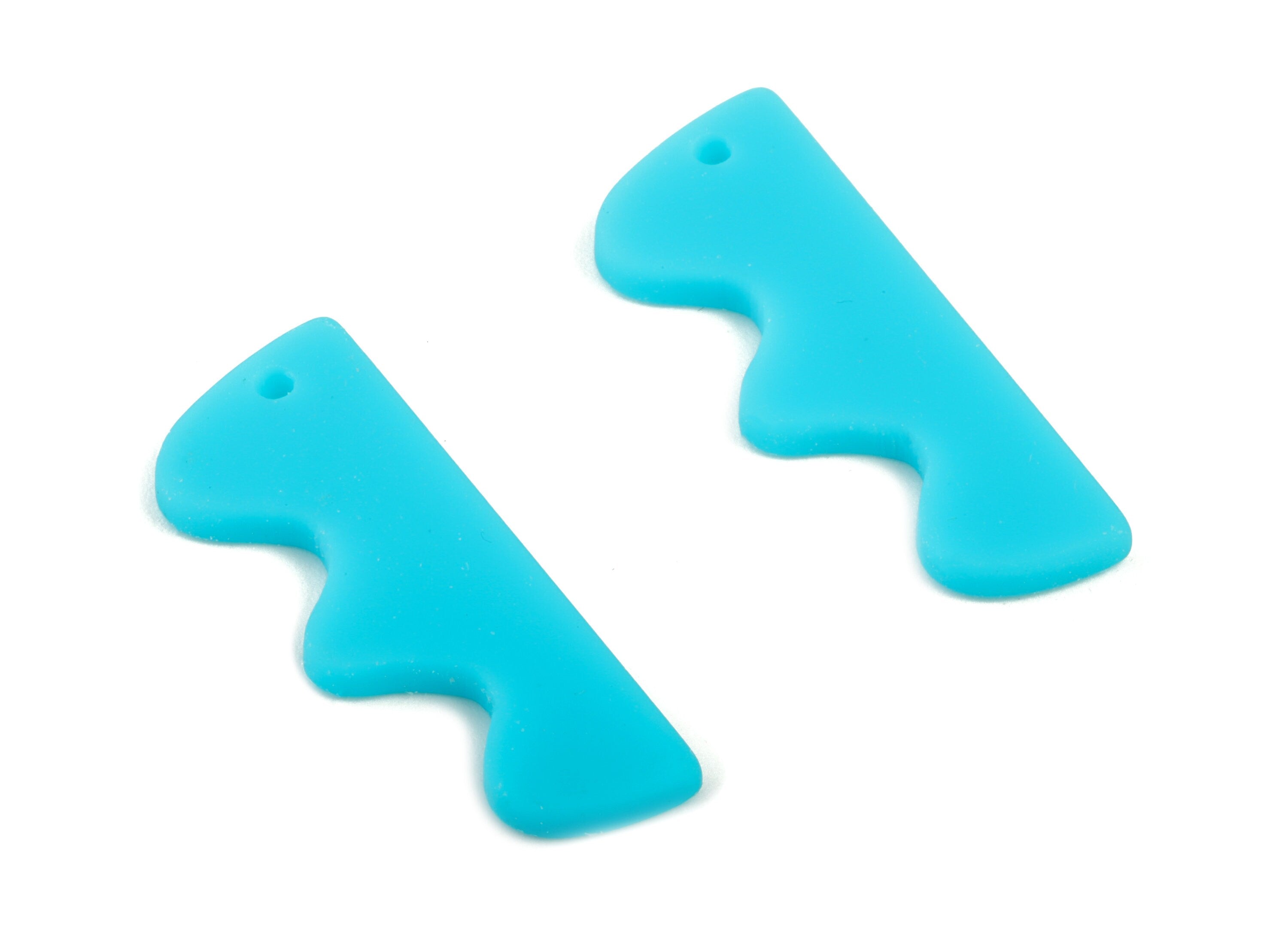 Acrylic Hills Earring Charms - Blue Hills Pendant - Earring Findings - Jewelry Supplies - Color Code:A497 - 30x11.47x2.28mm - AC2028-A497 - DOMEDBAZAAR