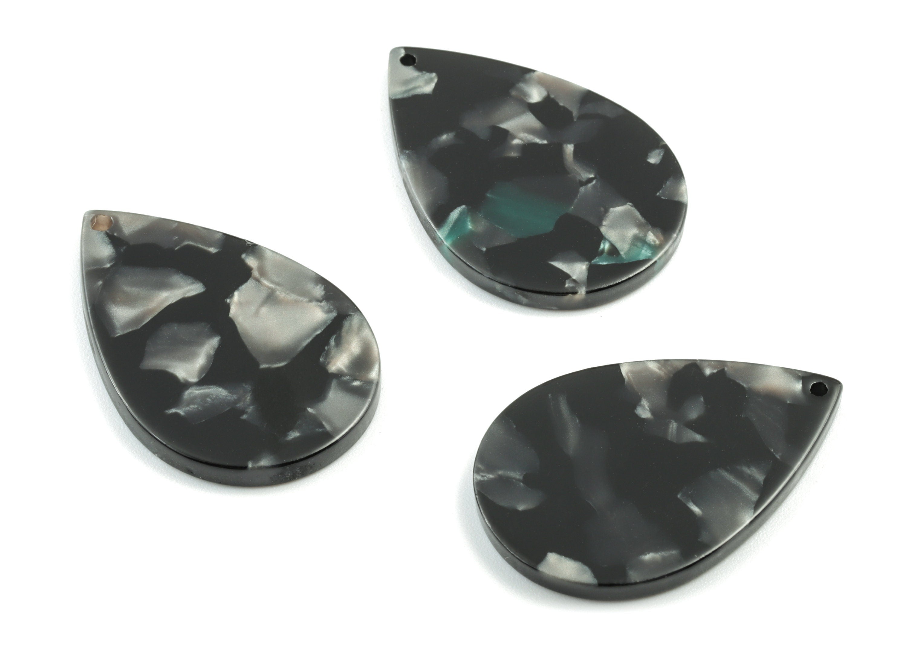 Acetate Drop Earring Charms - Drop Pendant - Earring Findings - Jewelry Supplies - Color Code:A488 - 31.22x20.85x2.52mm - AC1127-A488 - DOMEDBAZAAR