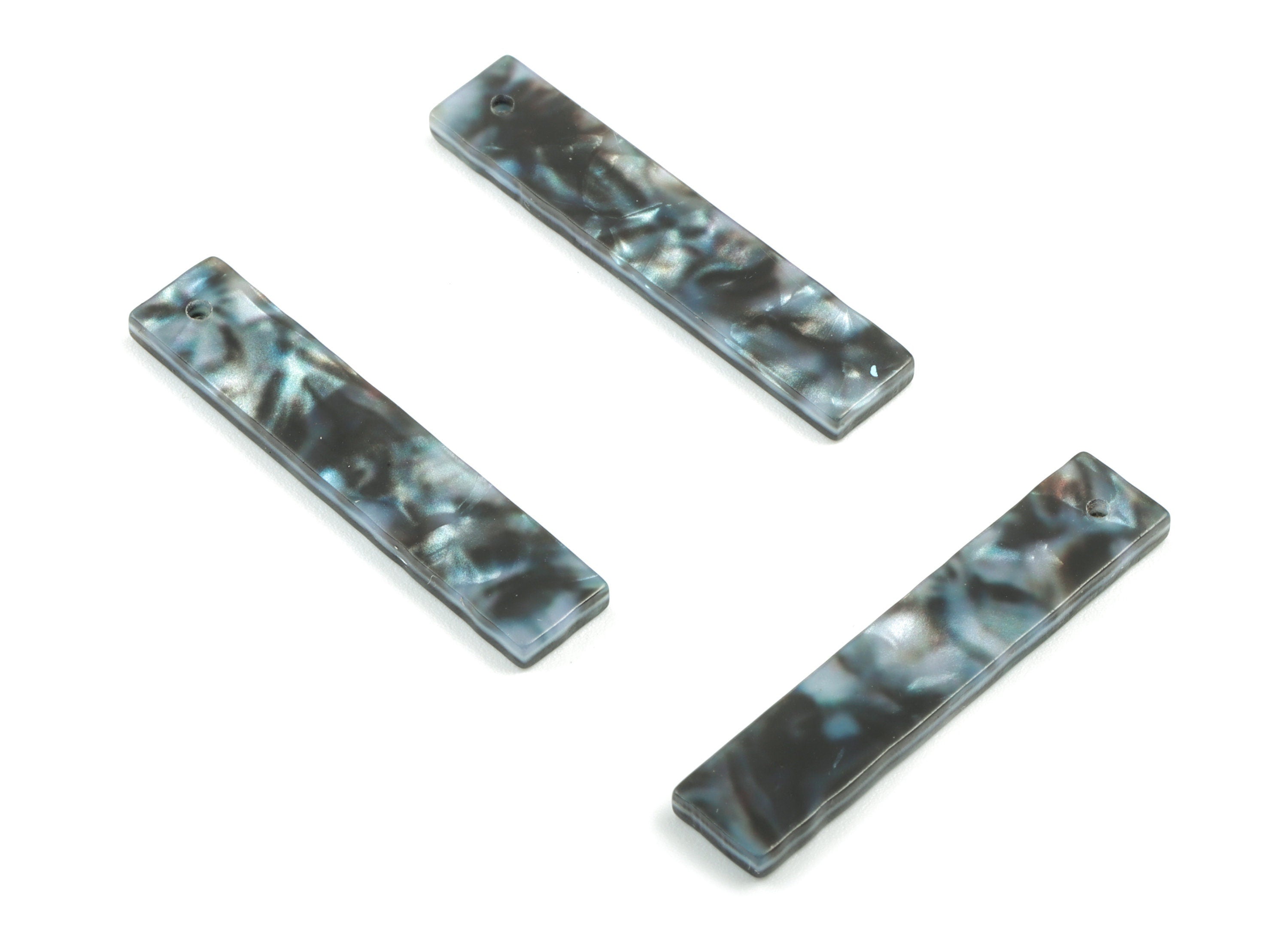 Acetate Stick & Bar Charms - Stick Earrings and Pendant - Earring Findings - Color Code: A485 - 34.86x7.15x2.4mm - AC1026-A485 - DOMEDBAZAAR