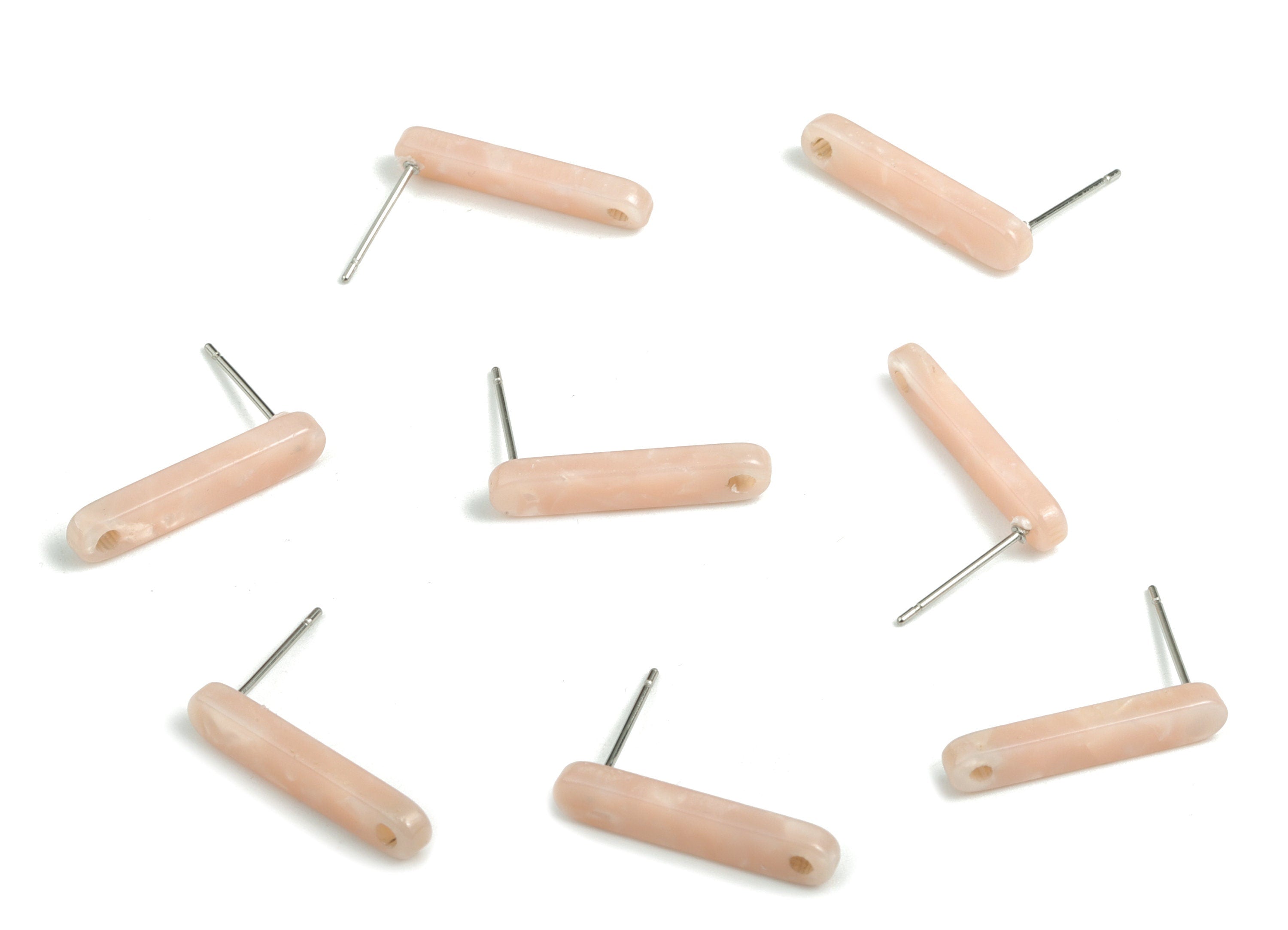 Acetate Stick Earring Post - Stick Earring Stud - Earring Post - Jewelry Supplies - Color Code: A53 - 20.6x4.27x2.6mm - AC1577-A53 - DOMEDBAZAAR