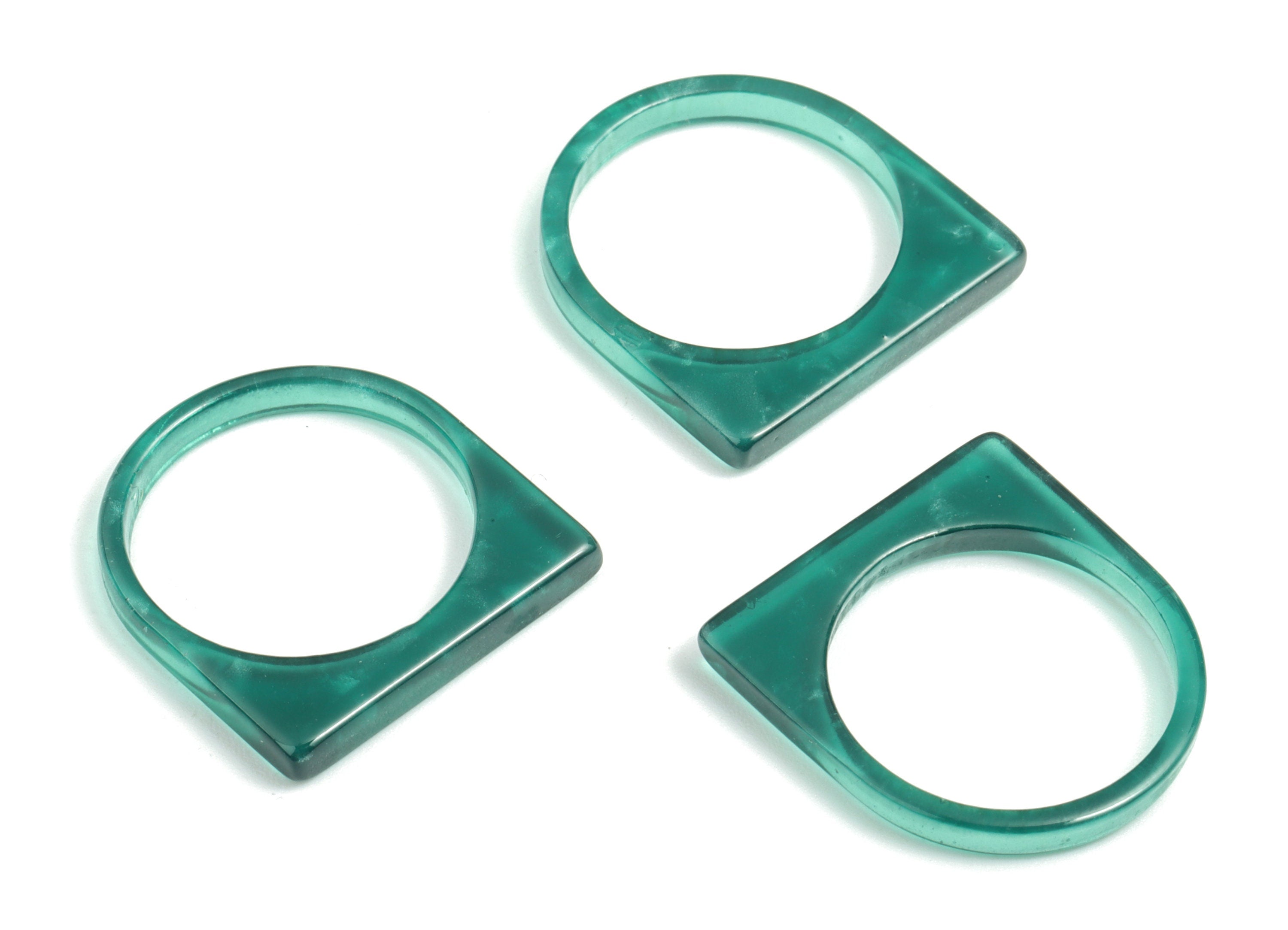 Acetate Round Charms - Acetate Ring - Acetate Round Pendant - Acetate D Earrings - Color Code: A404 - 20.63x19.28x2.69mm - AC1751-A404 - DOMEDBAZAAR