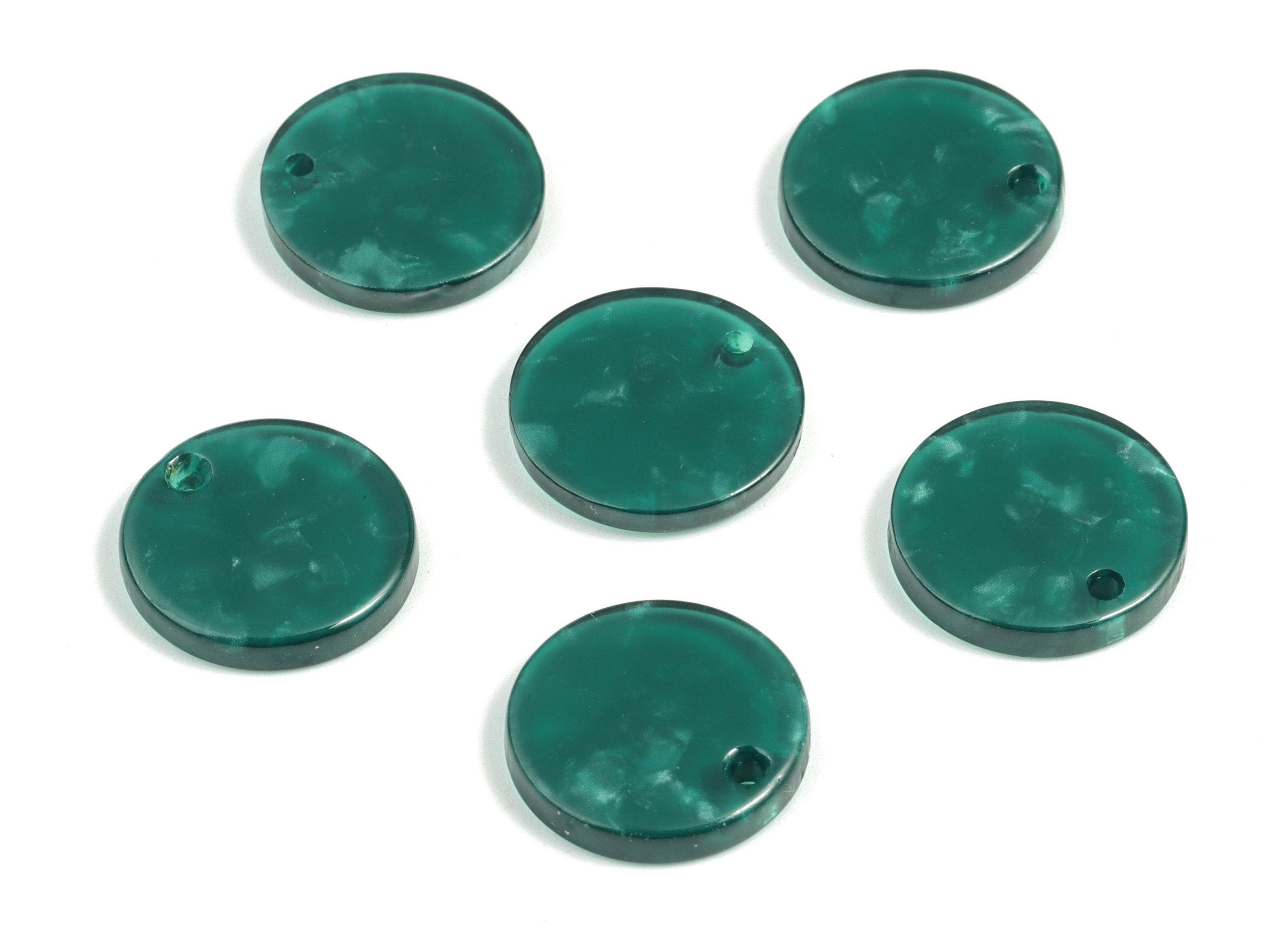 Acetate Round Charms - Round Earring and Pendant - Earring Findings - Jewellery Supplys - Color Code:A530 - 16.09x16.09x2.63mm - AC1107-A530 - DOMEDBAZAAR