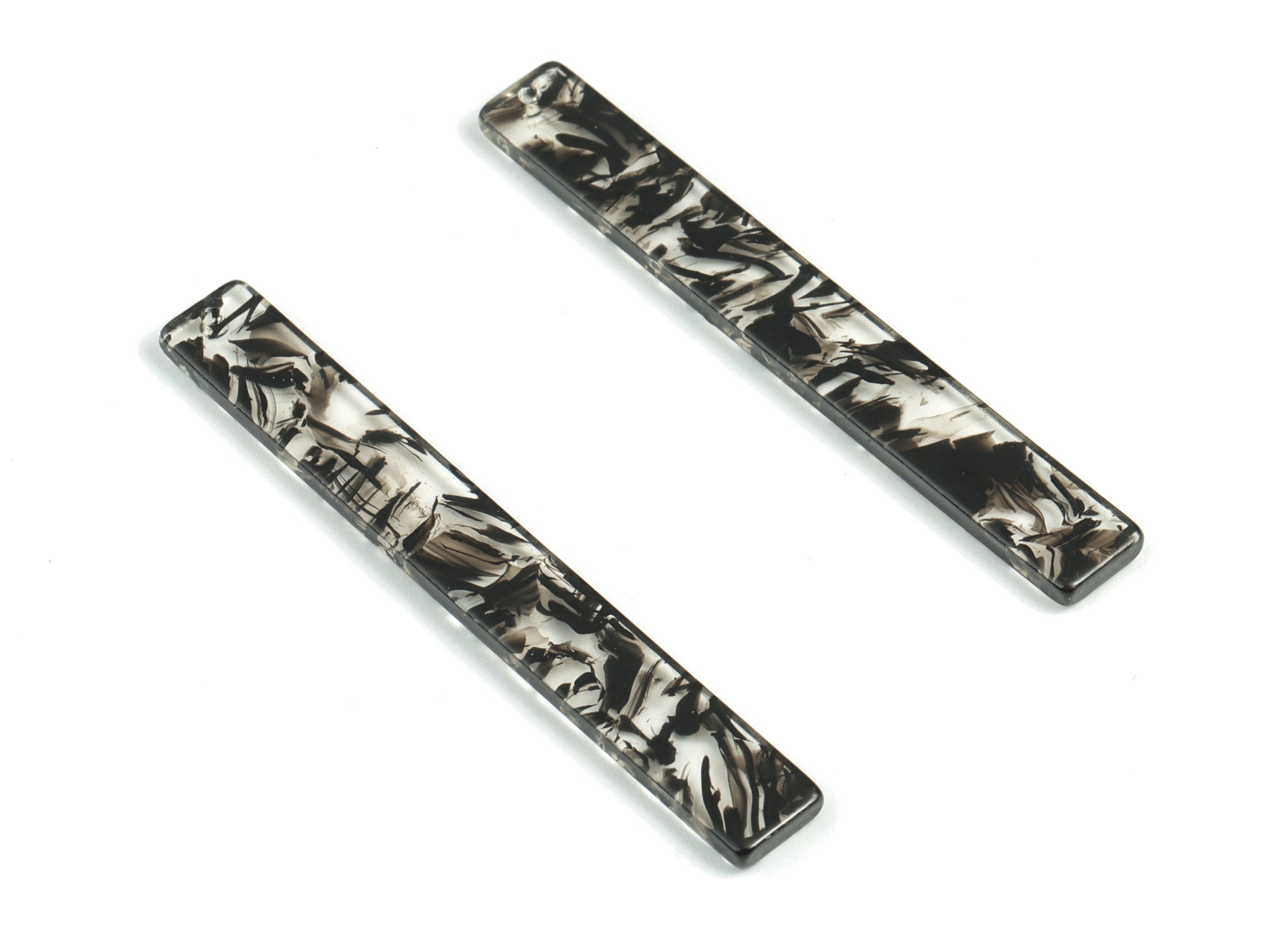 Acrylic Long Stick Earrings Charms - Bar Pendant - Earring Findings - Jewelry Supplies - Color Code: A505- 59.88x7.83x2.44mm - AC1049-A505 - DOMEDBAZAAR