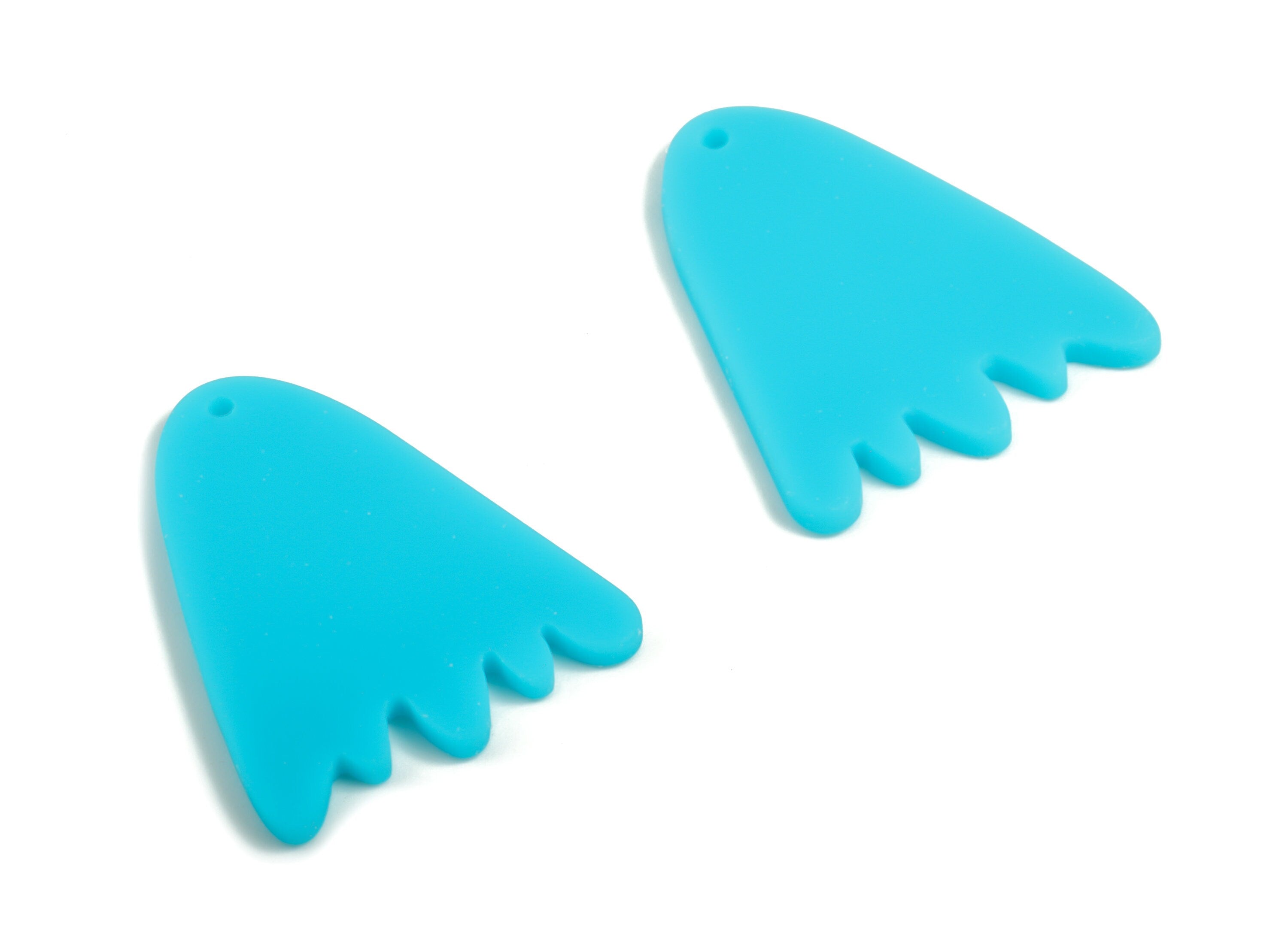 Acrylic Mountain Earring Charms - Blue Mountain Pendant - Jewelry Supplies - Color Code:A497 - 29.39x22.91x2.25mm - AC2026-A497 - DOMEDBAZAAR