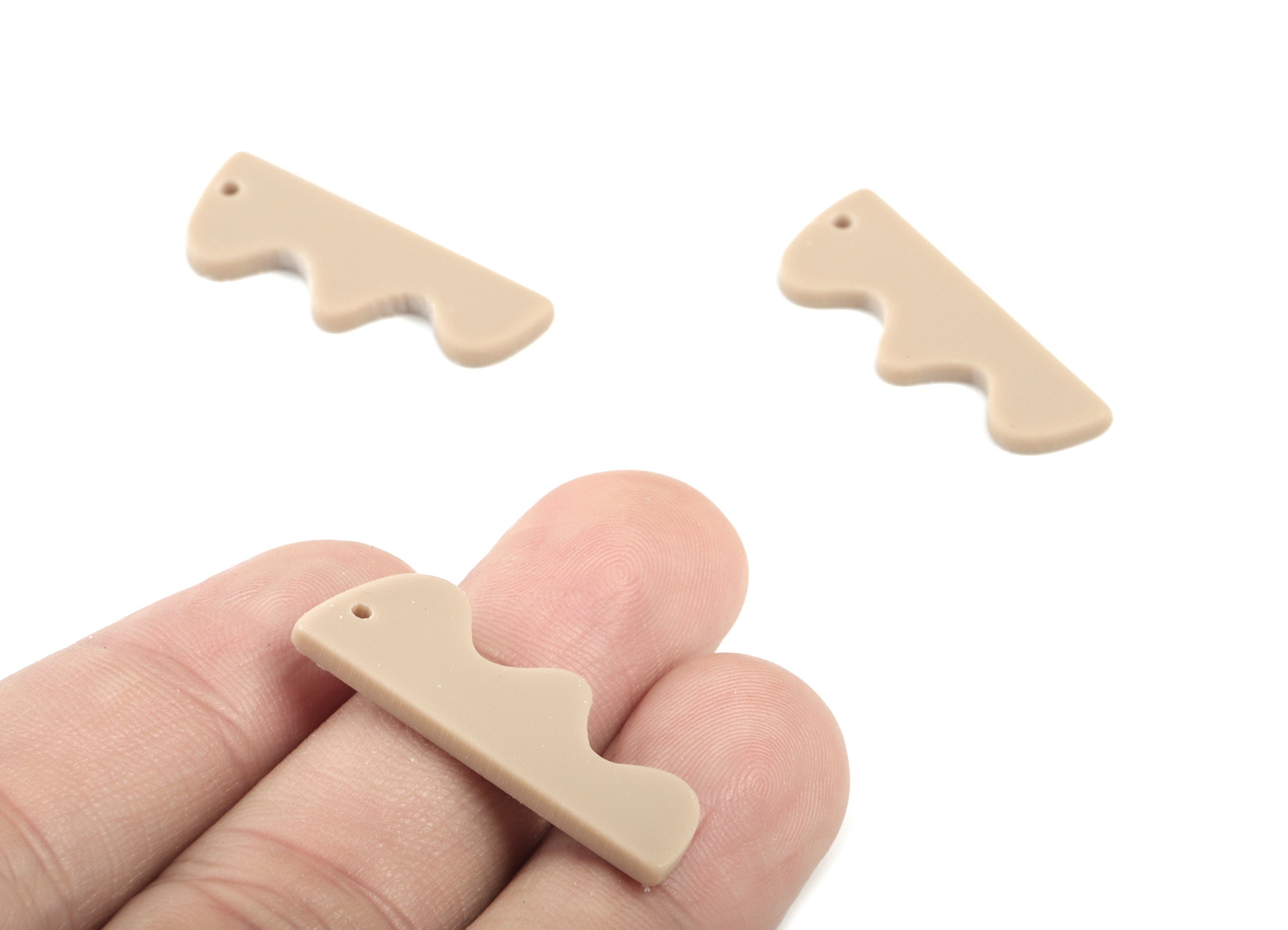 Acrylic Hills Earring Charms - Brown Hills Pendant - Earring Findings - Jewelry Supplies - Color Code:A498 - 30x11.47x2.28mm - AC2028-A498 - DOMEDBAZAAR