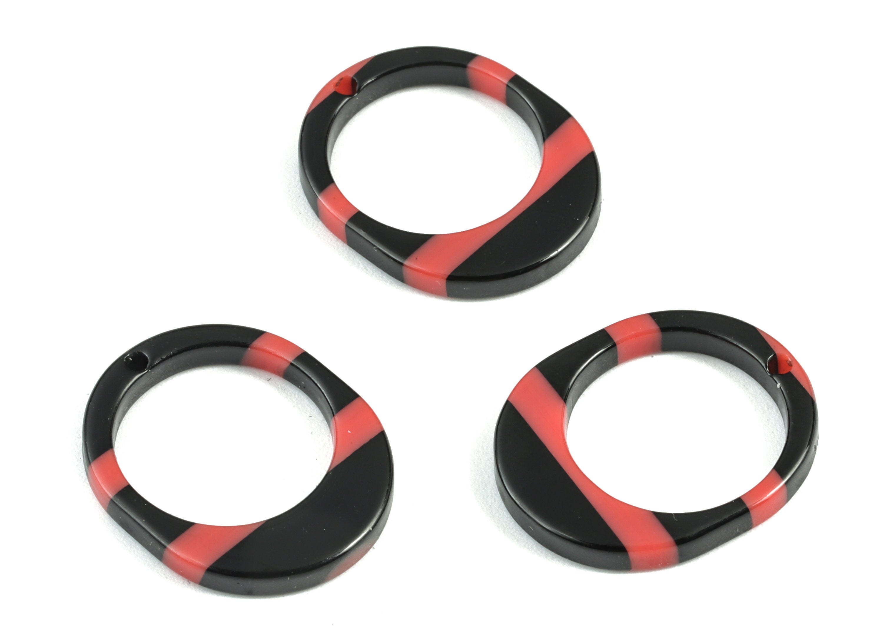 Acetate Oval Earring Charms - Acrylic Oval Pendant - Earring Findings - Jewelry Supplies - 21.97x17.8x2.5mm - AC1206C - DOMEDBAZAAR