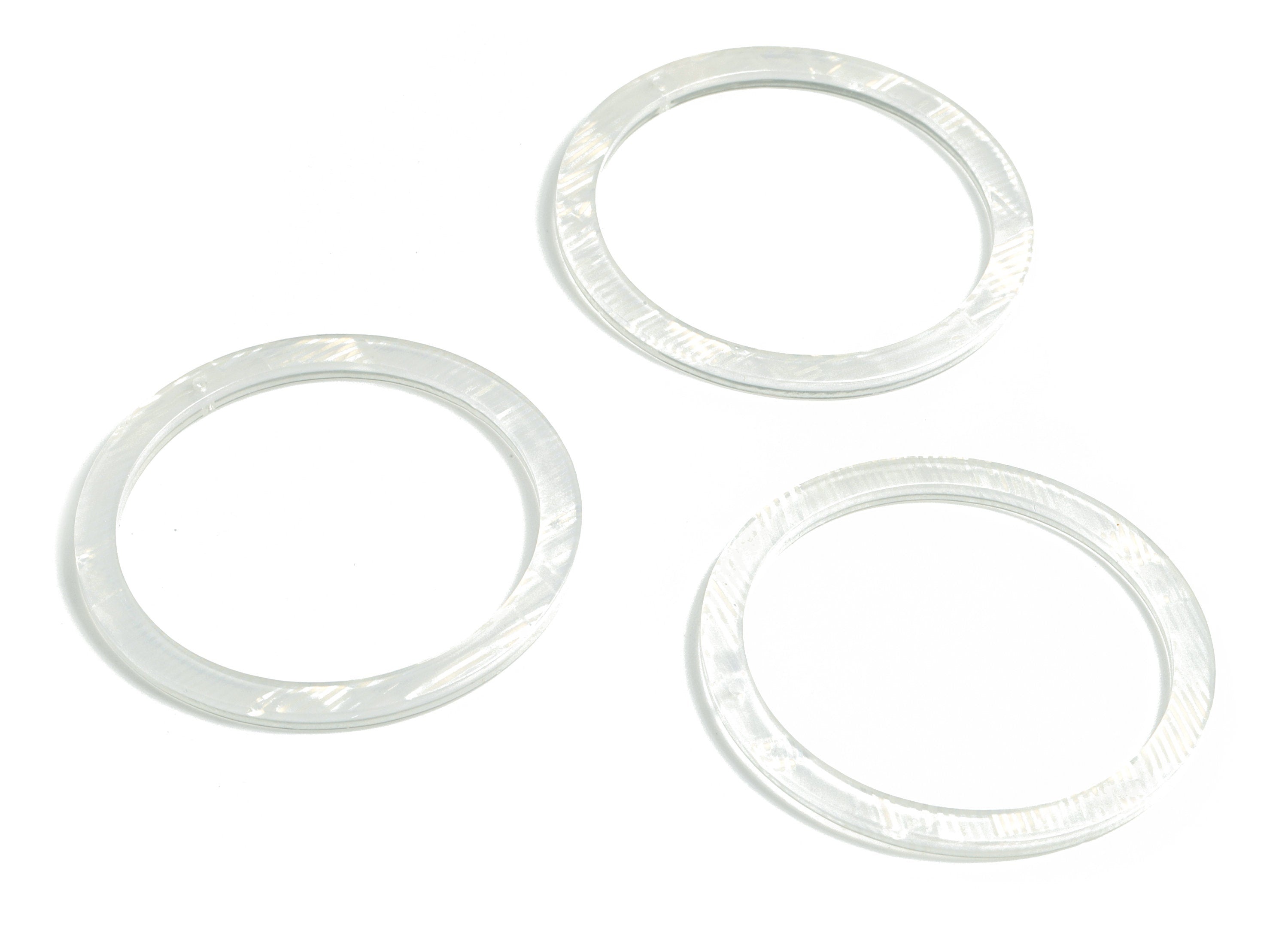 Acetate Earring Hoop - Circle Earrings Charms and Pendant - Jewelry Supplies - Color Code: A514 - 44.38x44.38x2.55mm - AC1126-A514 - DOMEDBAZAAR