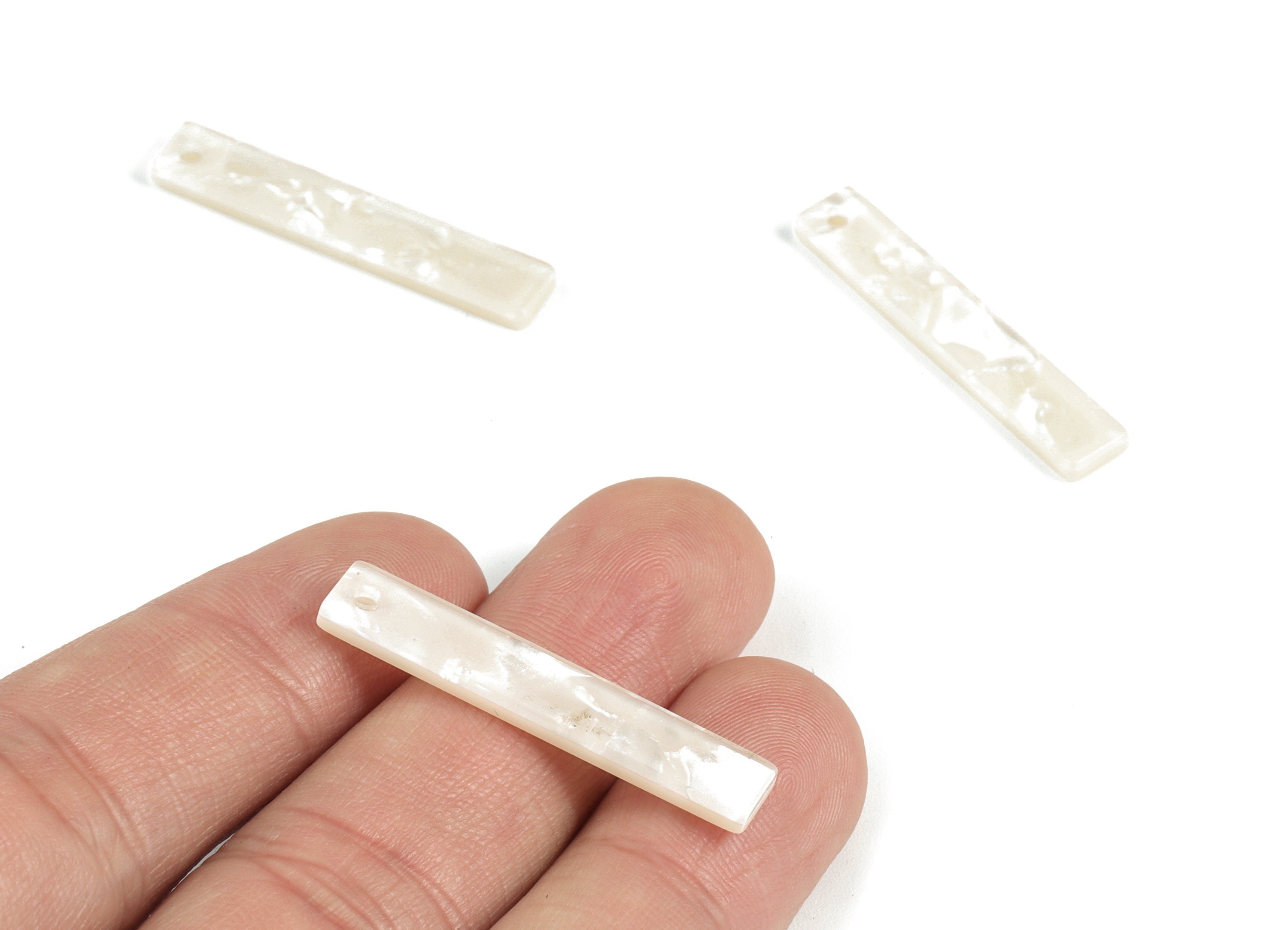 Acrylic Strip Earring Charms - Strip Pendant - Earring Findings - Jewelry Supplies - Color Code: A31 - 33.65x6.21x3.04mm - AC1607-A31 - DOMEDBAZAAR