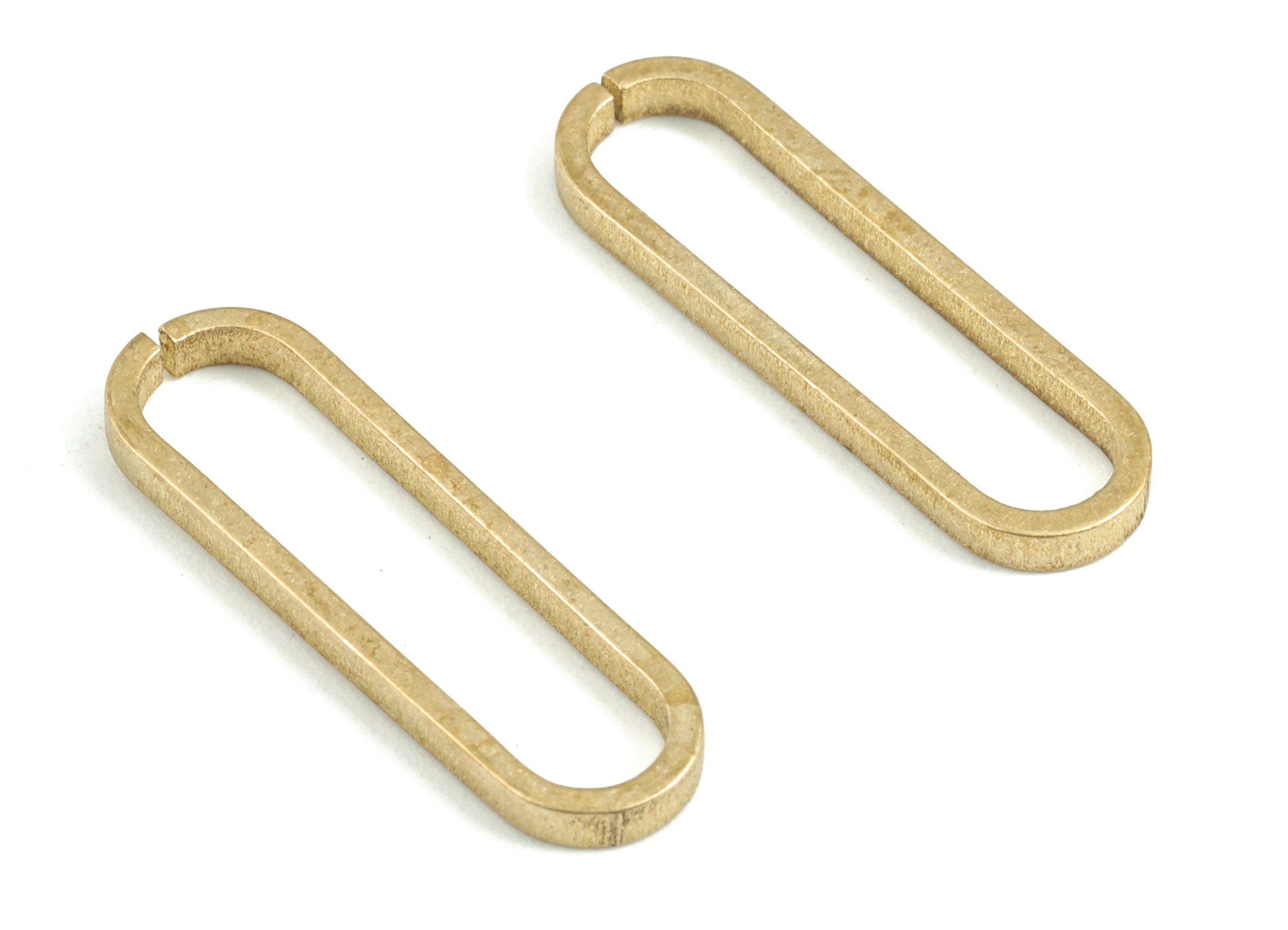 Brass Parrot Claps - Push Gate Snap Open Hook Ring Hinge Key Carabiner Raw Brass Lobster Claw Claps - Jewellery Supplies - 27x8x2mm - PP3697 - DOMEDBAZAAR