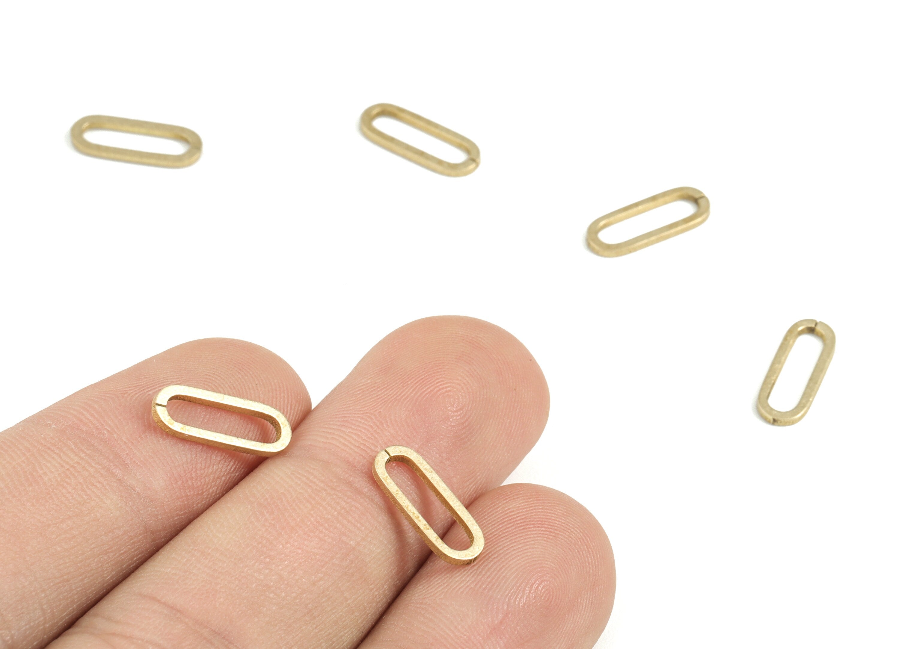 Brass Parrot Claps - Push Gate Snap Open Hook Ring Hinge Key Carabiner Raw Brass Lobster Claw Claps - Jewelry Supplies - 13x5x0.9mm - PP3707 - DOMEDBAZAAR