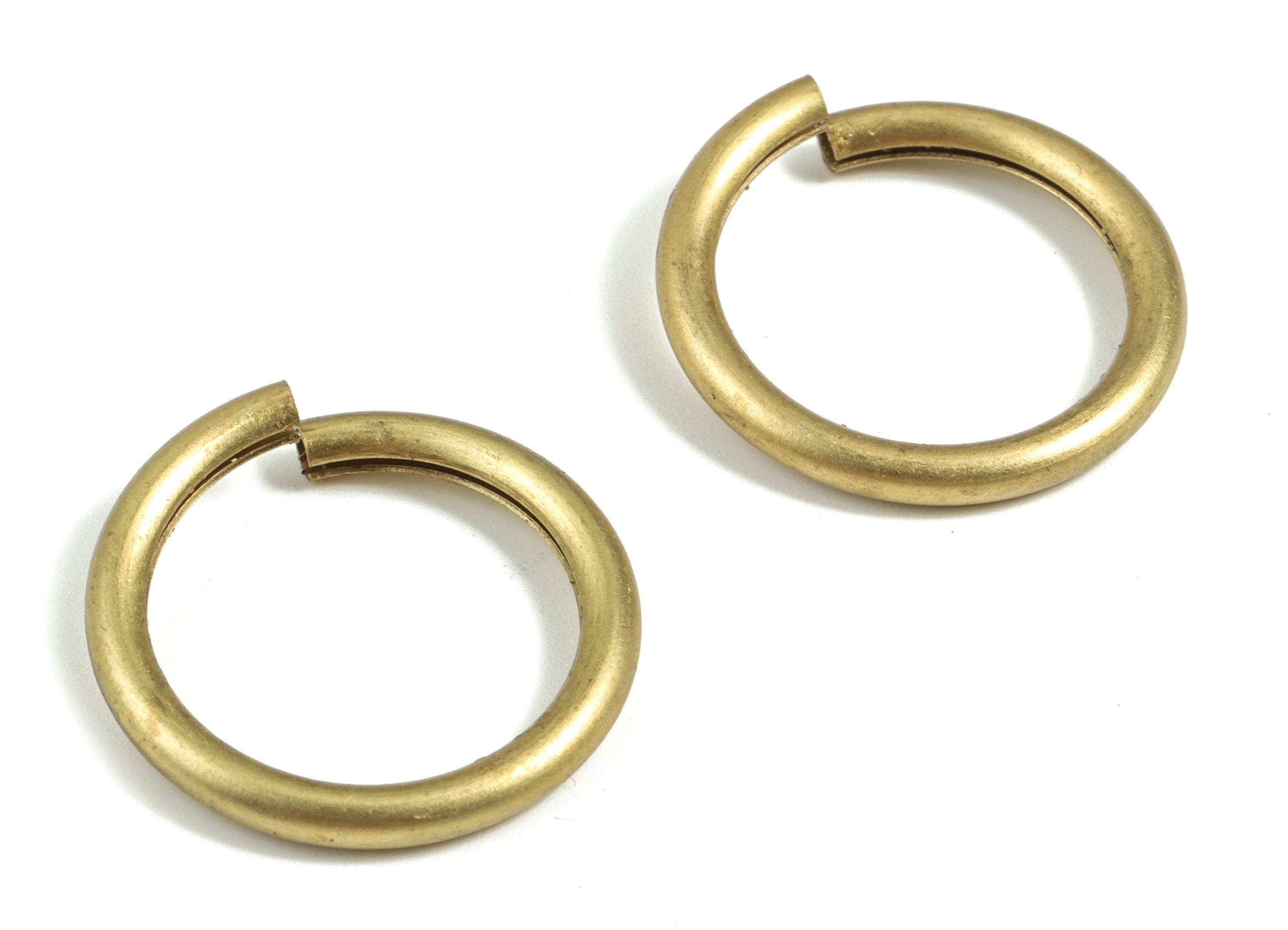 Brass 3X25 Jump Rings - Brass Open Jump Rings - Raw Brass Jump Ring Findings - Jewelry Supplies - 25.53x25.53x2.91mm - PP3641 - DOMEDBAZAAR