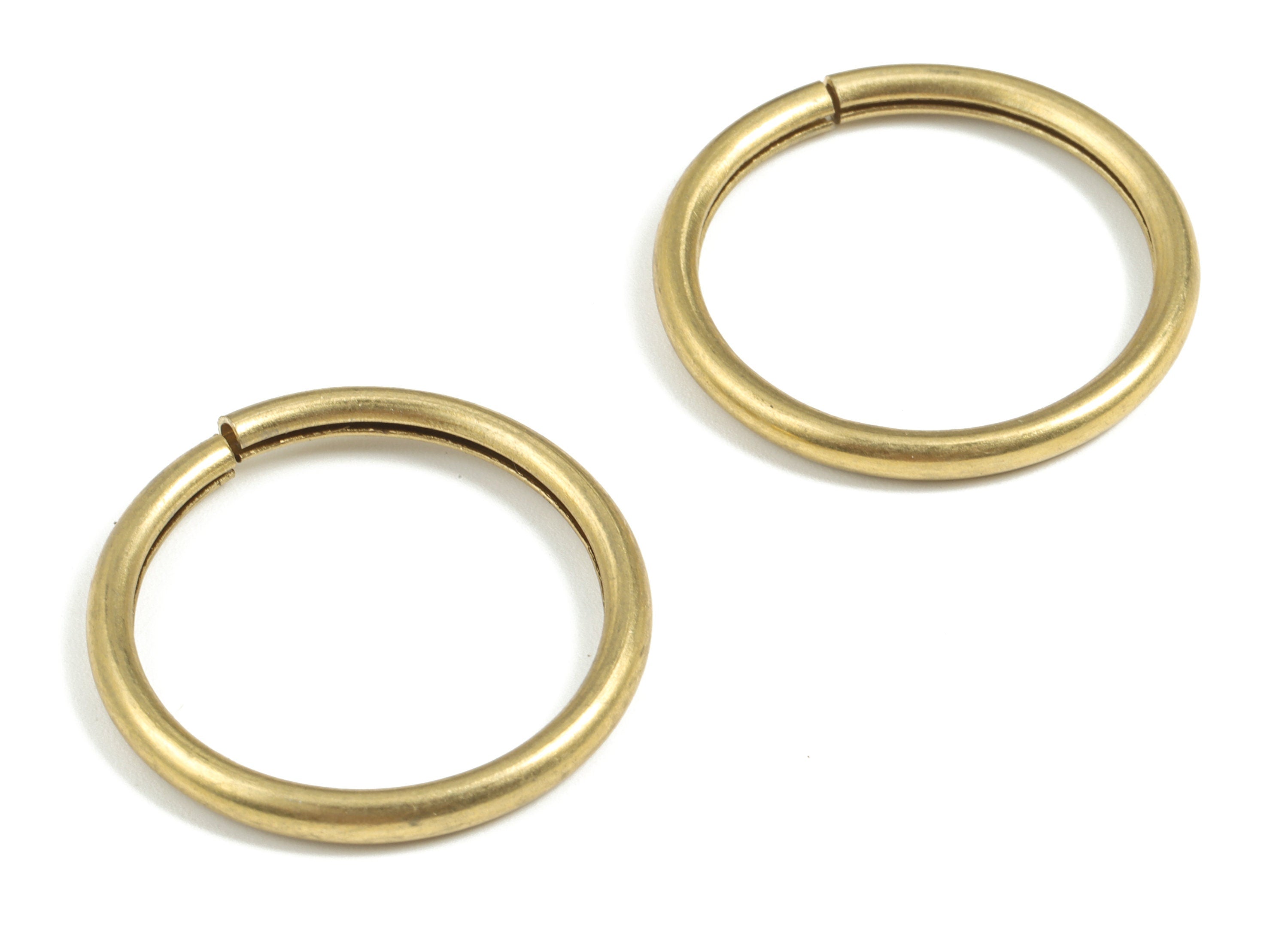 Brass 3X30 Jump Rings - Brass Open Jump Rings - Raw Brass Jump Ring Findings - Jewelry Supplies - 30.1x30.1x2.94mm - PP3642 - DOMEDBAZAAR