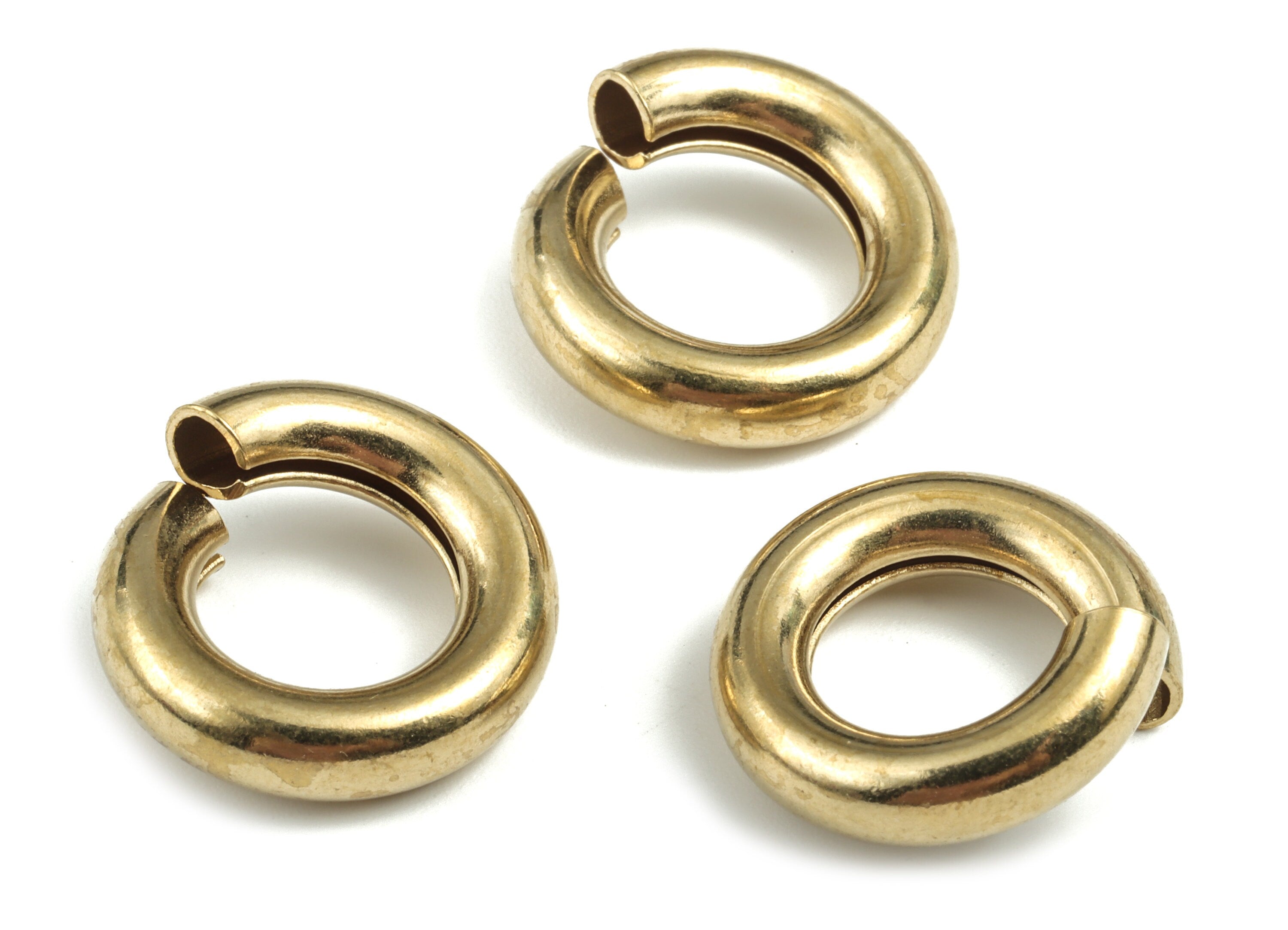 Brass 5x20 Jump Rings - Brass Open Jump Rings - Raw Brass Jump Ring Findings - Jewelry Supplies - 20.42x20.42x5.15mm - PP3661 - DOMEDBAZAAR